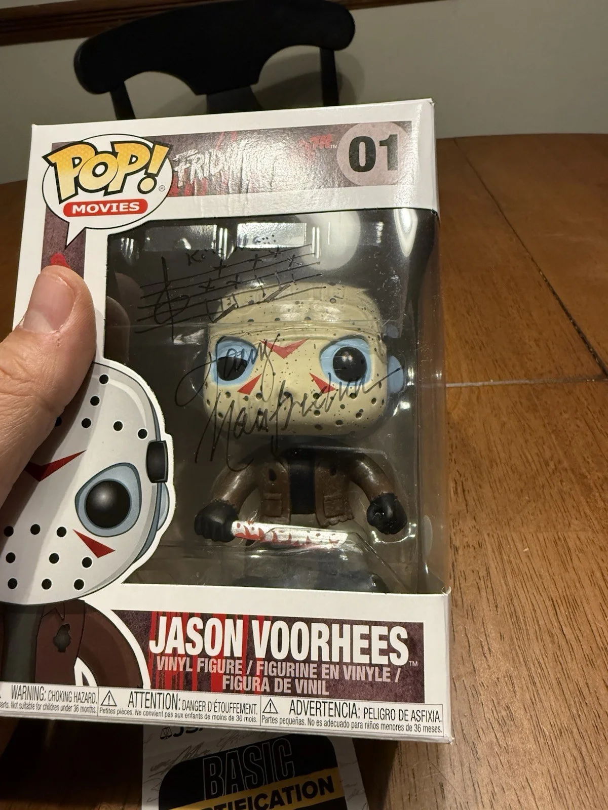 Harry Manfredini — Harry Manfredini Signed Friday the 13th Jason Voorhees Funko Pop JSA CJ84110, изображение 2