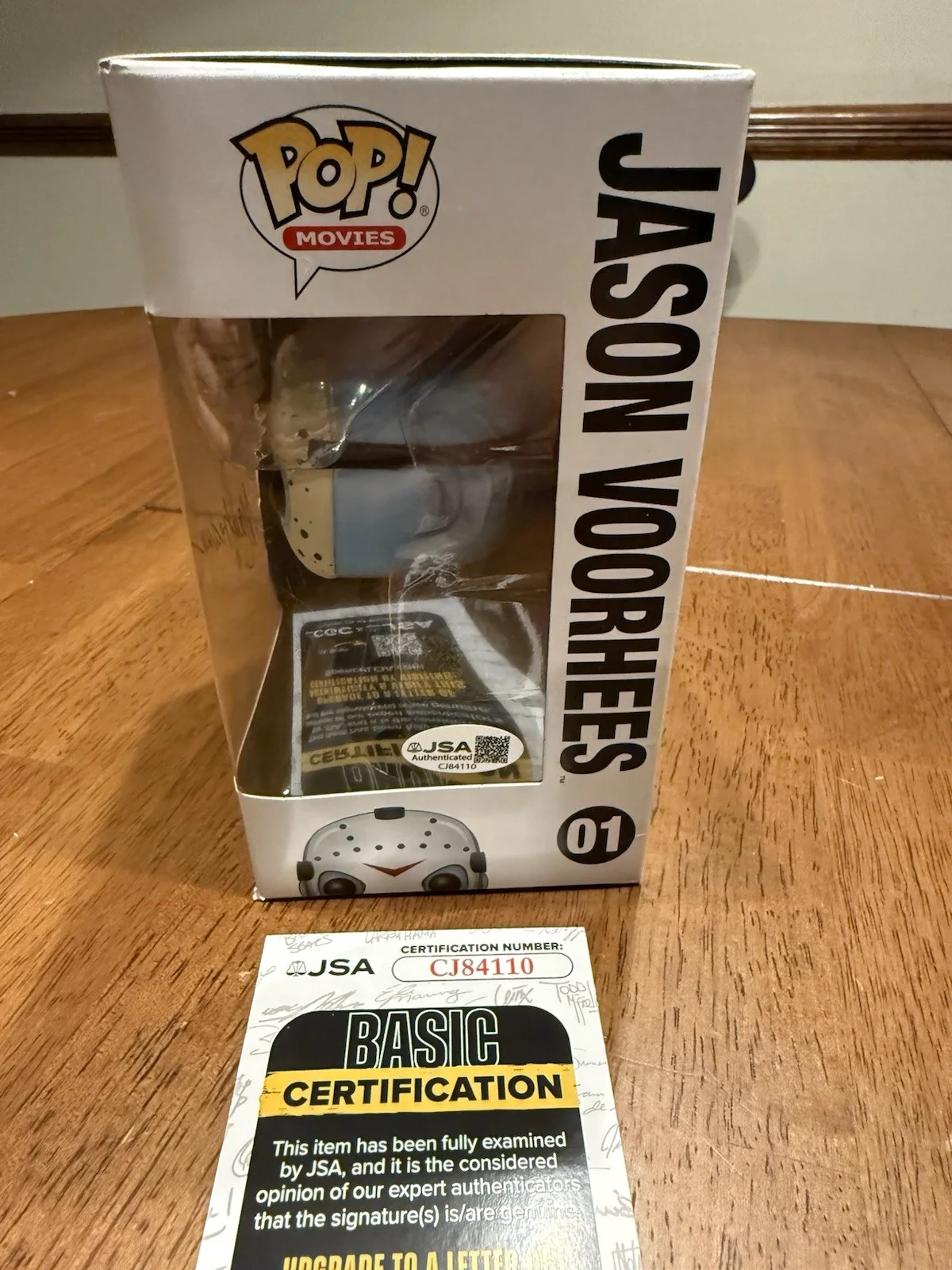 Harry Manfredini — Harry Manfredini Signed Friday the 13th Jason Voorhees Funko Pop JSA CJ84110, изображение 4