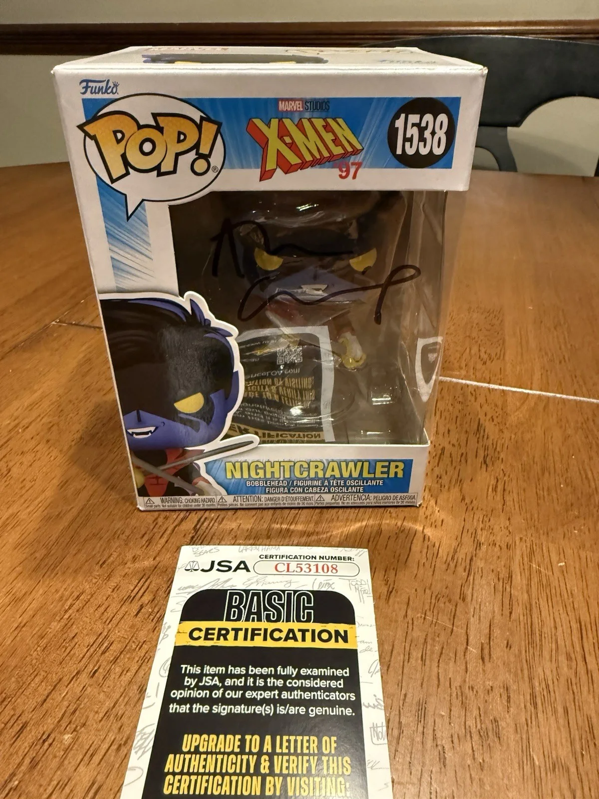 Alan Cumming — Funko Pop X-Men "Nightcrawler" #1538 Signed Alan Cumming Exclusive JSA CL53108, изображение 2