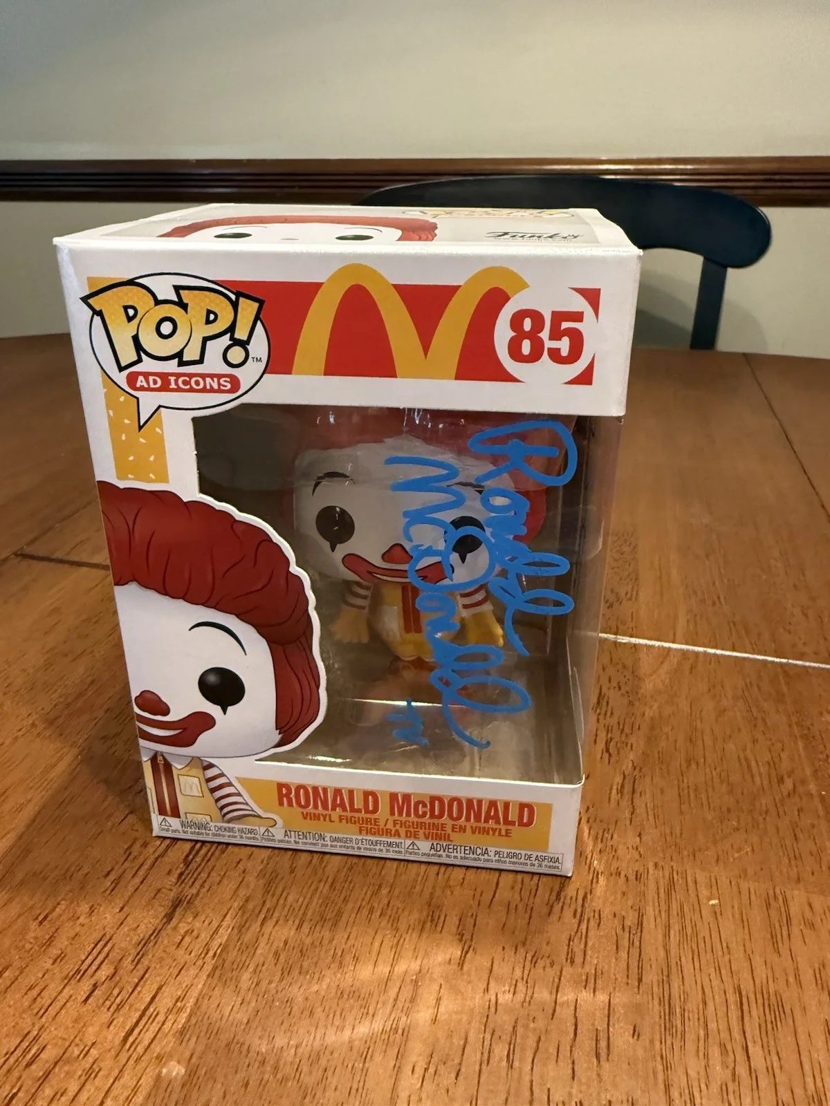 JACK DOEPKE signed (RONALD MCDONALD) McDonalds Funko Pop #85 JSA, image 3