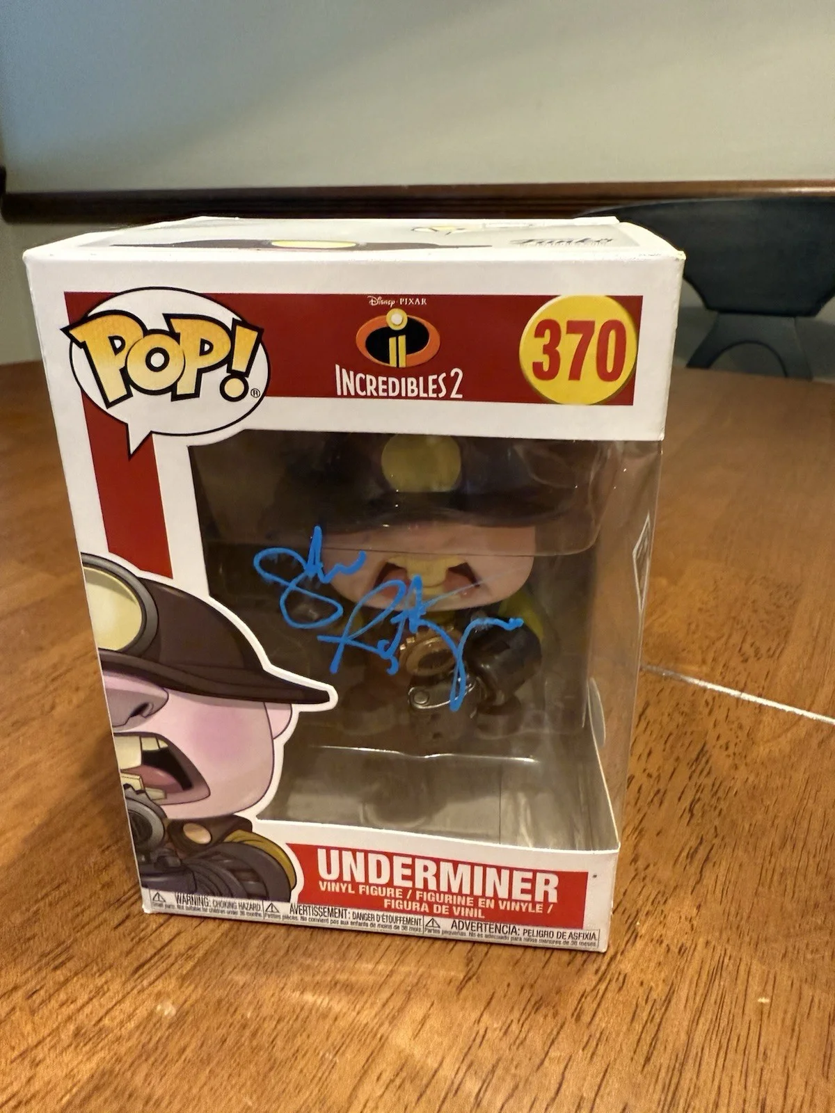 John Ratzenberger — John Ratzenberger Signed JSA Autograph Funko Pop #370 Incredibles 2 Underminer, изображение 3