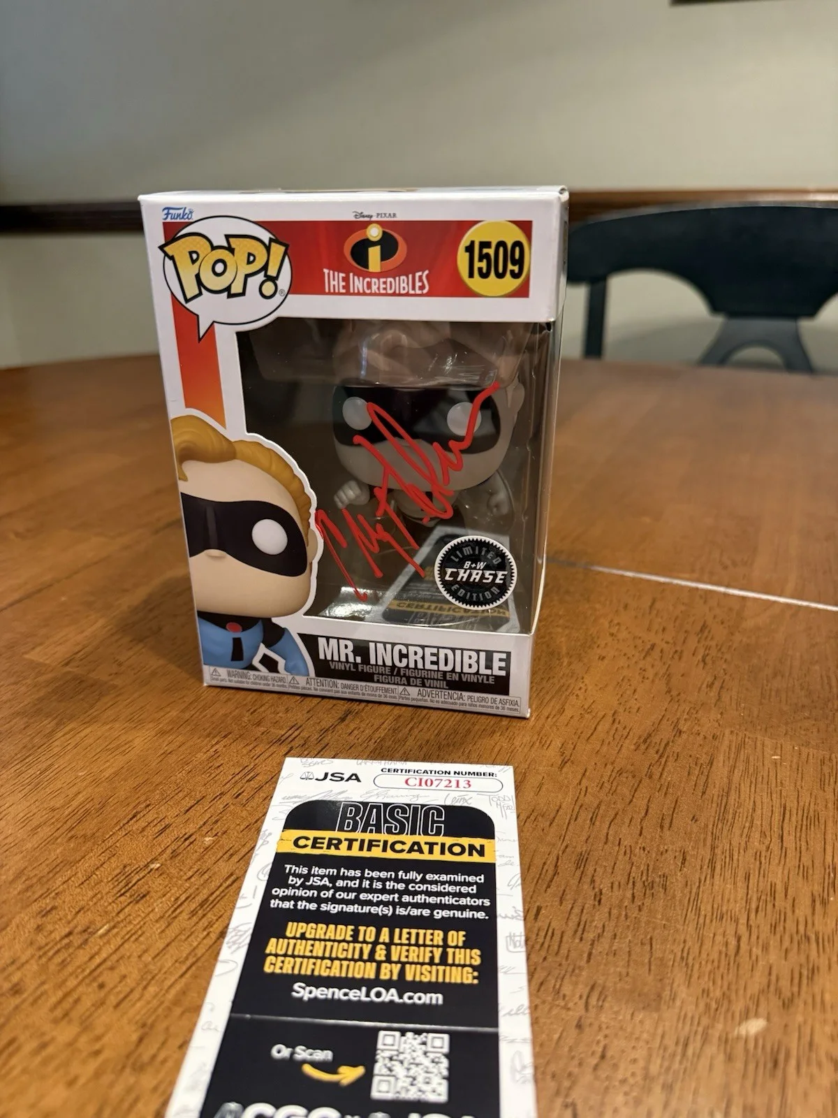 Craig T. Nelson — Craig T Nelson Signed Pixar Incredibles Mr. Incredible Funko POP! JSA Chase