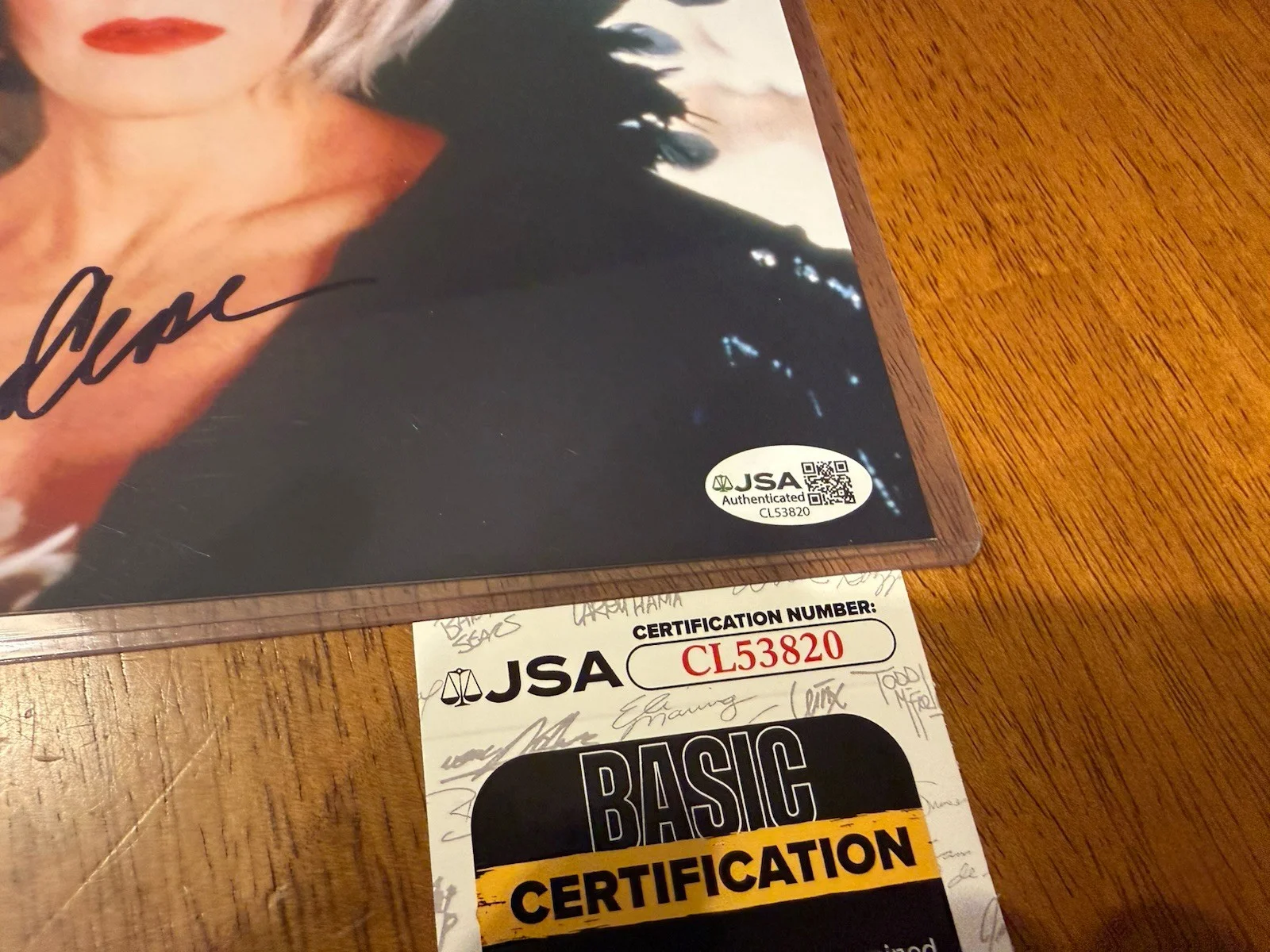 Glenn Close JSA Signed Autograph 8 x 10 photo 101 Dalmatians Cruella, изображение 2