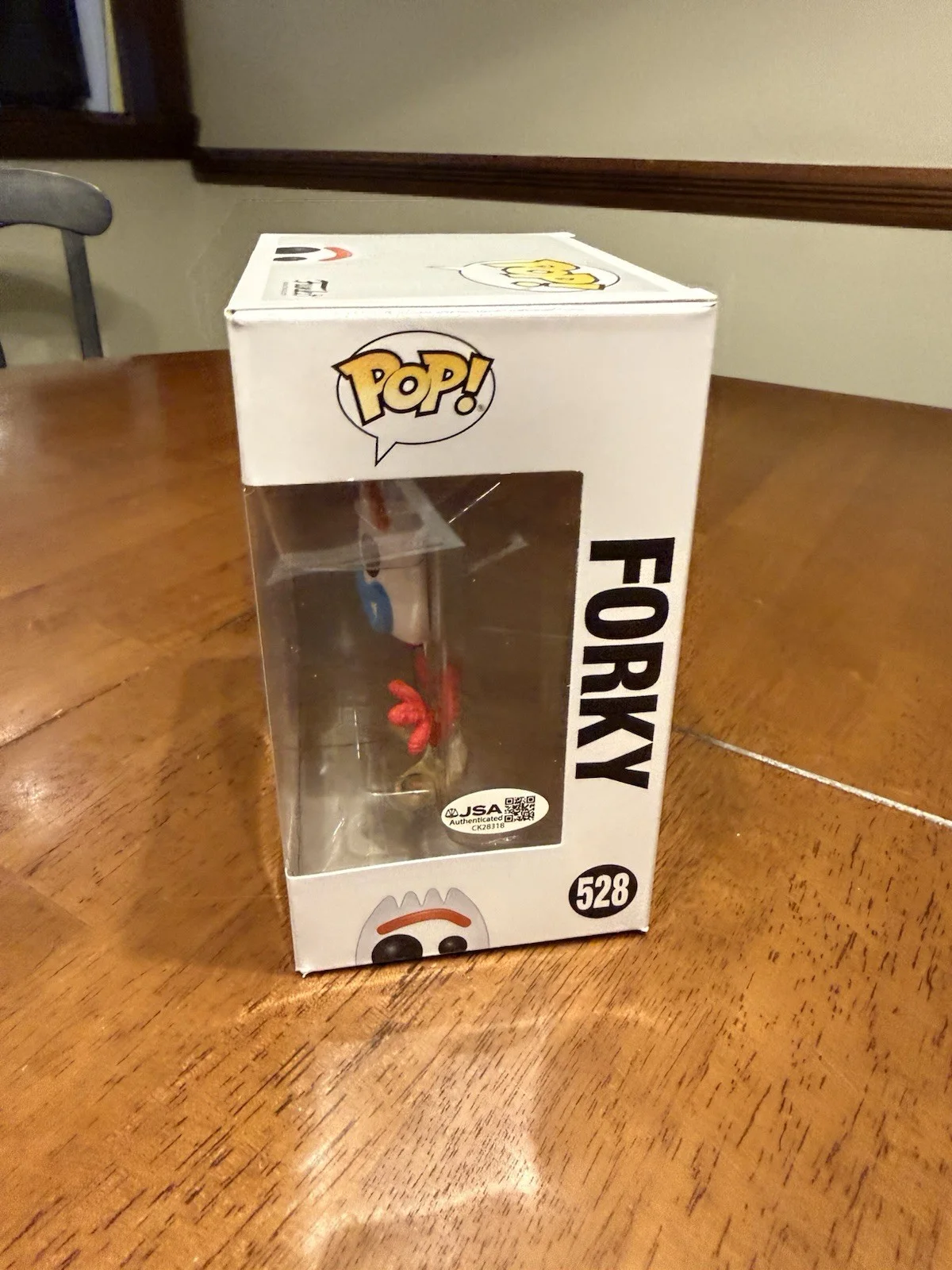 Tony Hale — Funko Pop Disney Pixar Toy Story 4 "Forky " #534 Signed by Tony Hale JSA CK28318, изображение 4