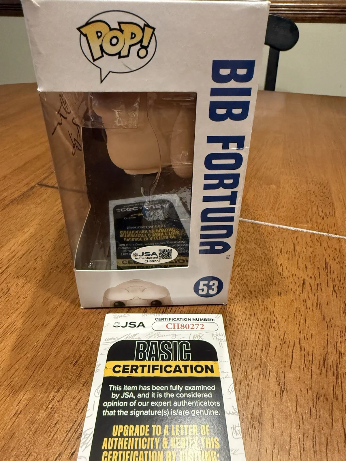 Michael Carter — Funko Pop! 53 Bib Fortuna, Star Wars / Signed Michael Carter JSA, image 5