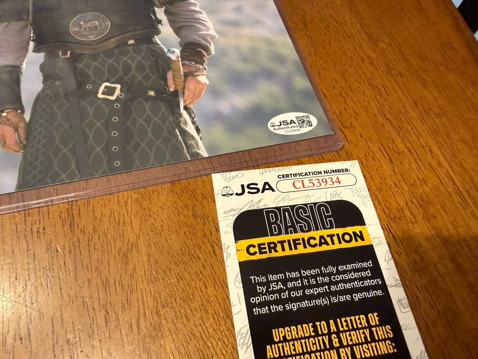 Foto firmada autografiada de Juego de Tronos Iain Glen 8x10 certificado de autenticidad JSA #2, изображение 2