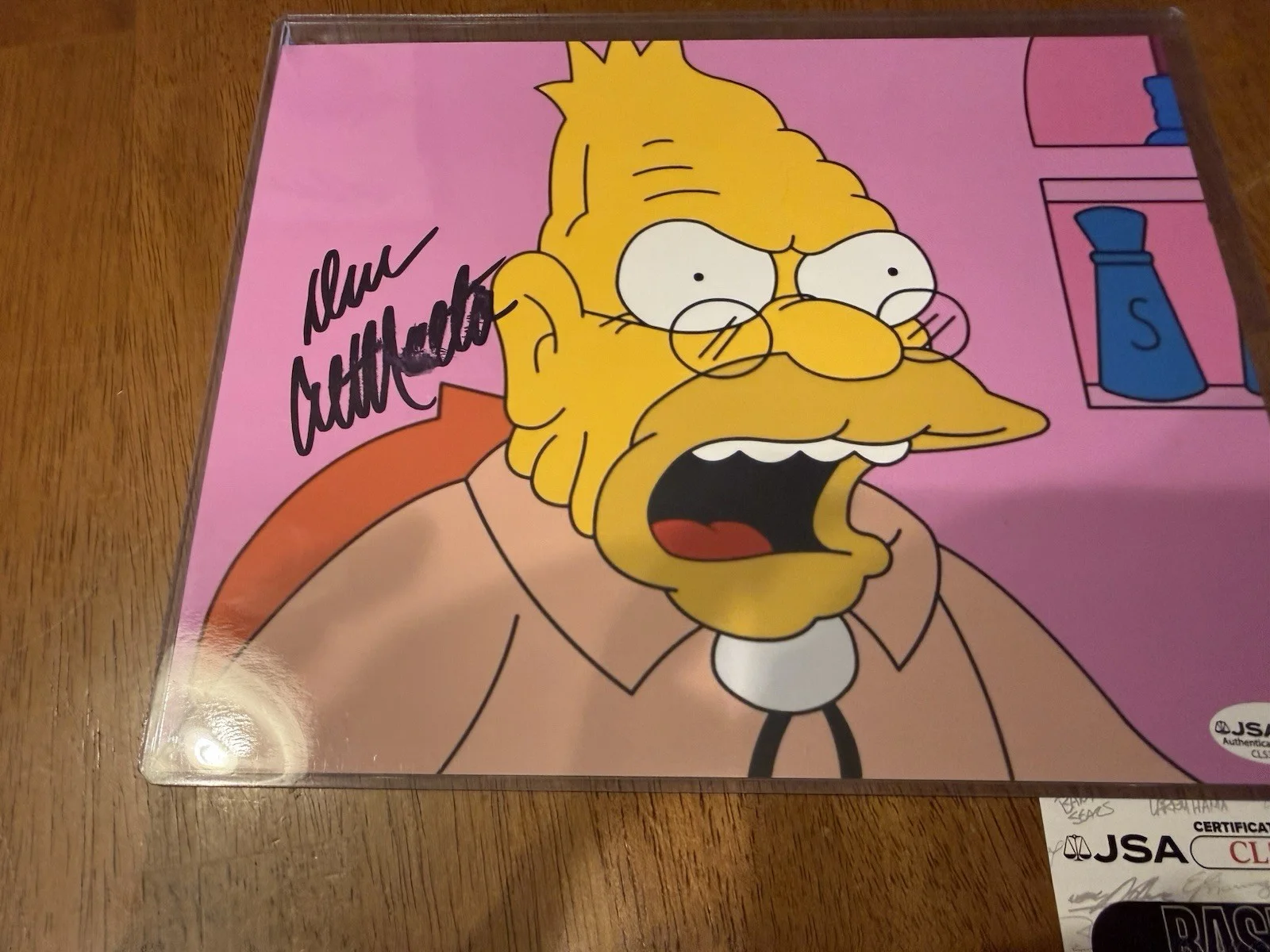Dan Castellaneta Signed 8x10 Photo Autograph Grandpa Simpson, JSA COA, image 3