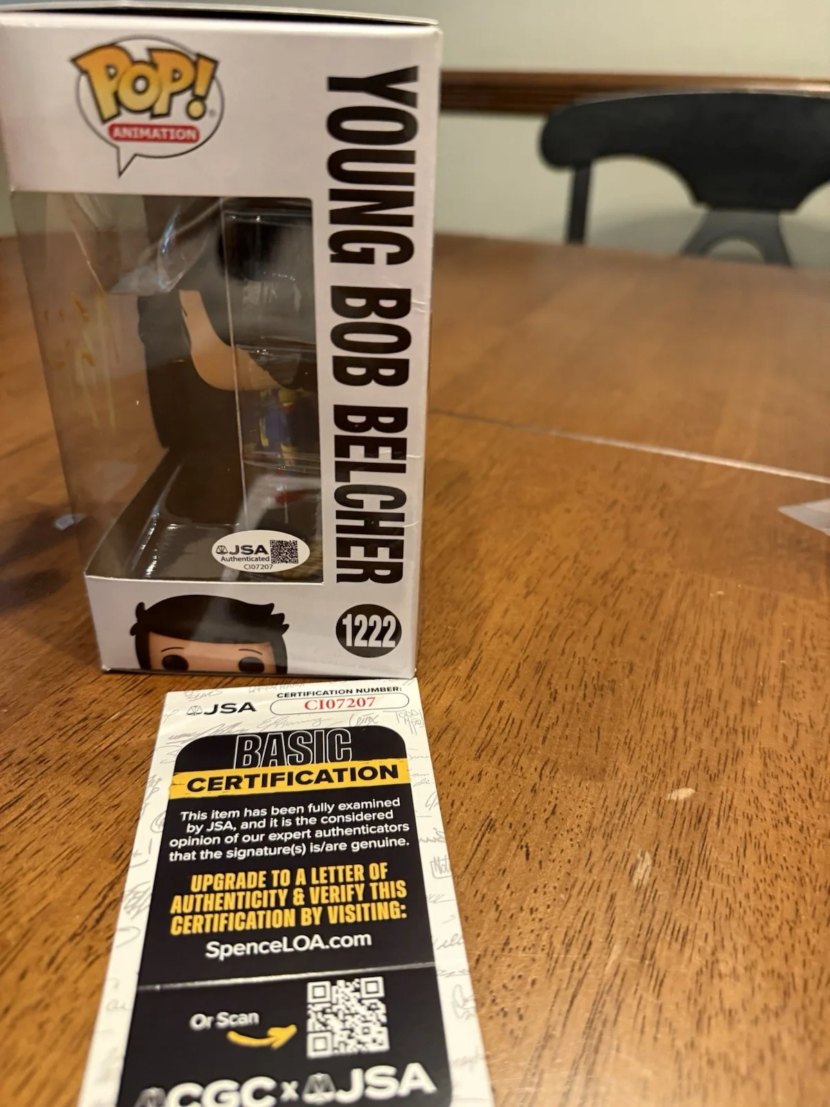 H. Jon Benjamin — H. Jon Benjamin Autographed JSA Bob's Burgers Young Bob Belcher Funko Pop!, изображение 2