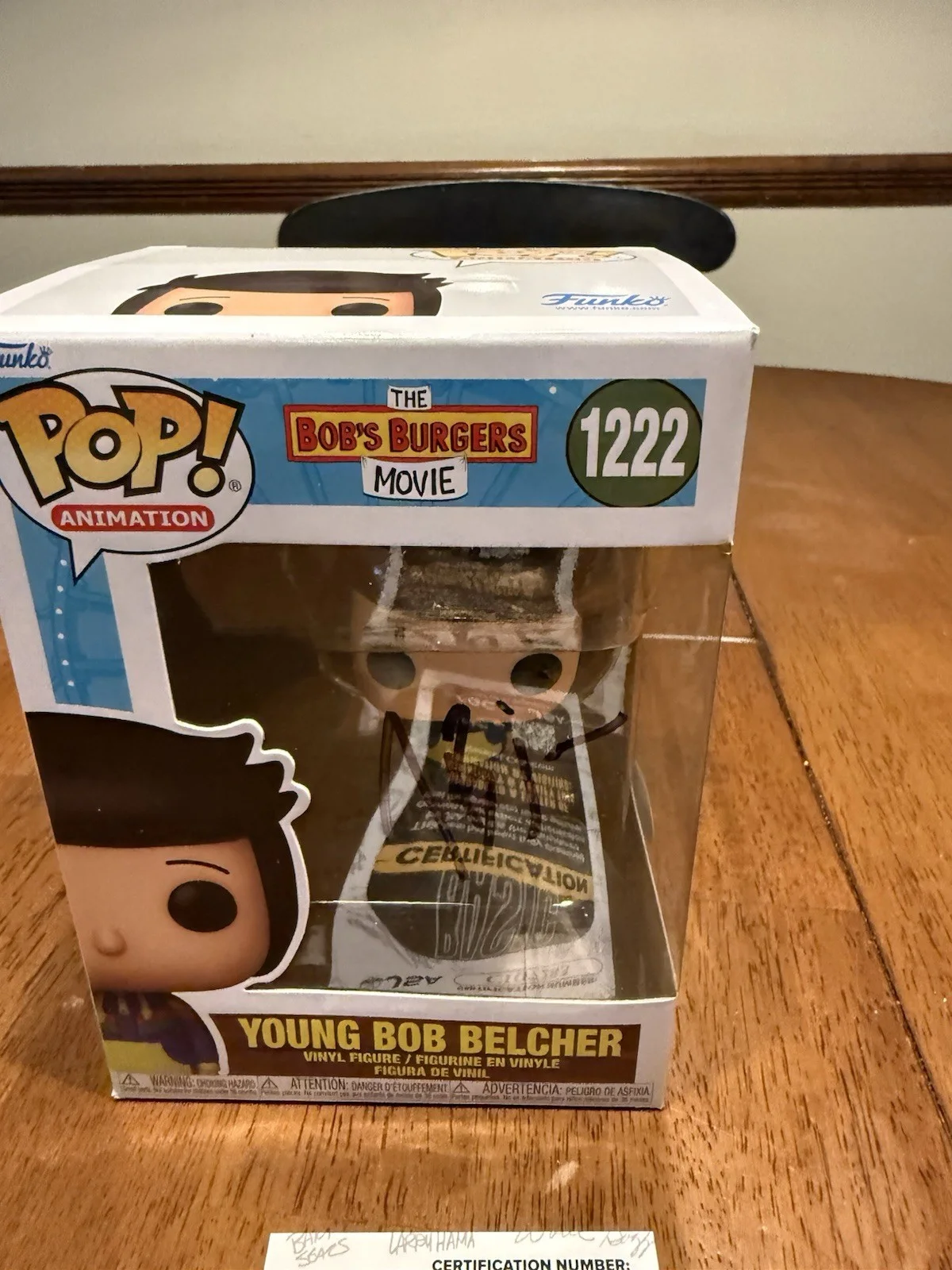 H. Jon Benjamin — H. Jon Benjamin Autographed JSA Bob's Burgers Young Bob Belcher Funko, изображение 2