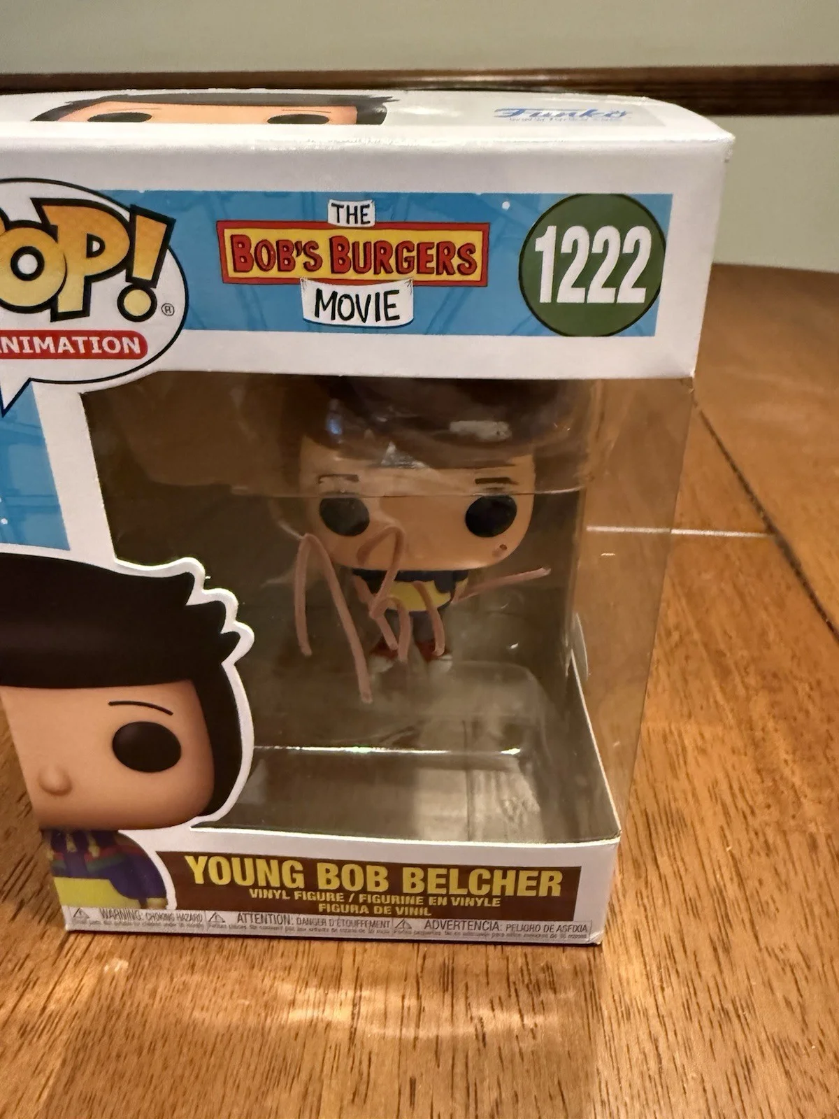H. Jon Benjamin — H. Jon Benjamin Autographed Bob's Burgers Young Bob Belcher Funko Pop JSA COA, изображение 2