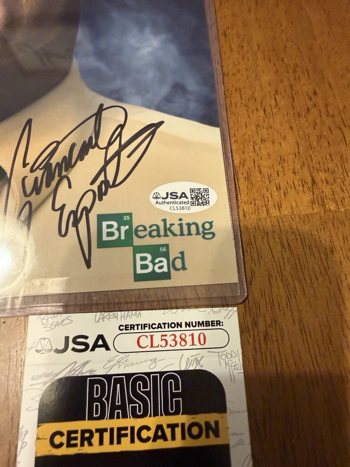 Giancarlo Esposito Signed Autographed 8x10 Breaking Bad Gus Gustavo JSA COA, изображение 2