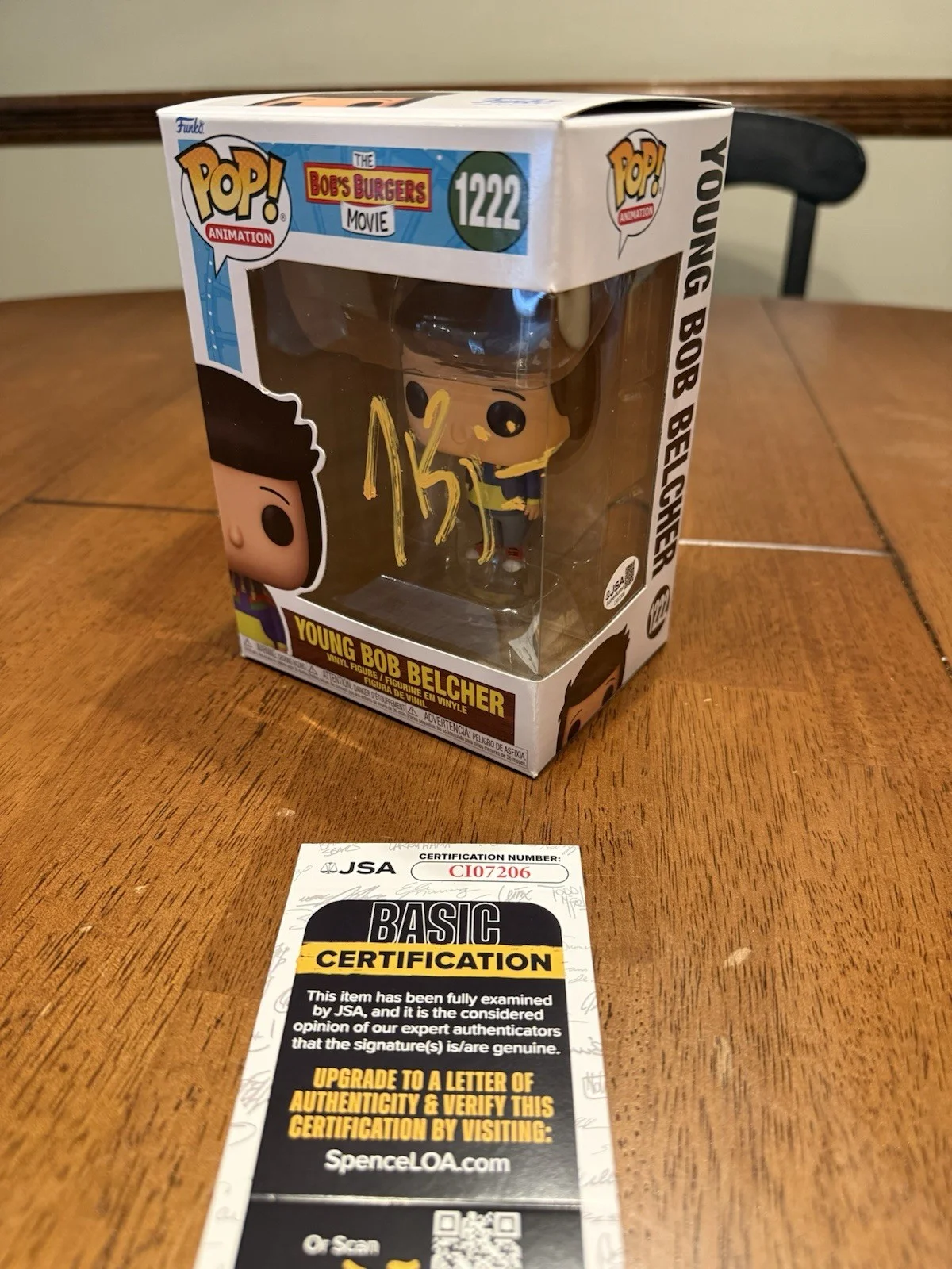 H. Jon Benjamin — H. Jon Benjamin Autographed Bob's Burgers Young Bob Belcher Funko Pop! JSA