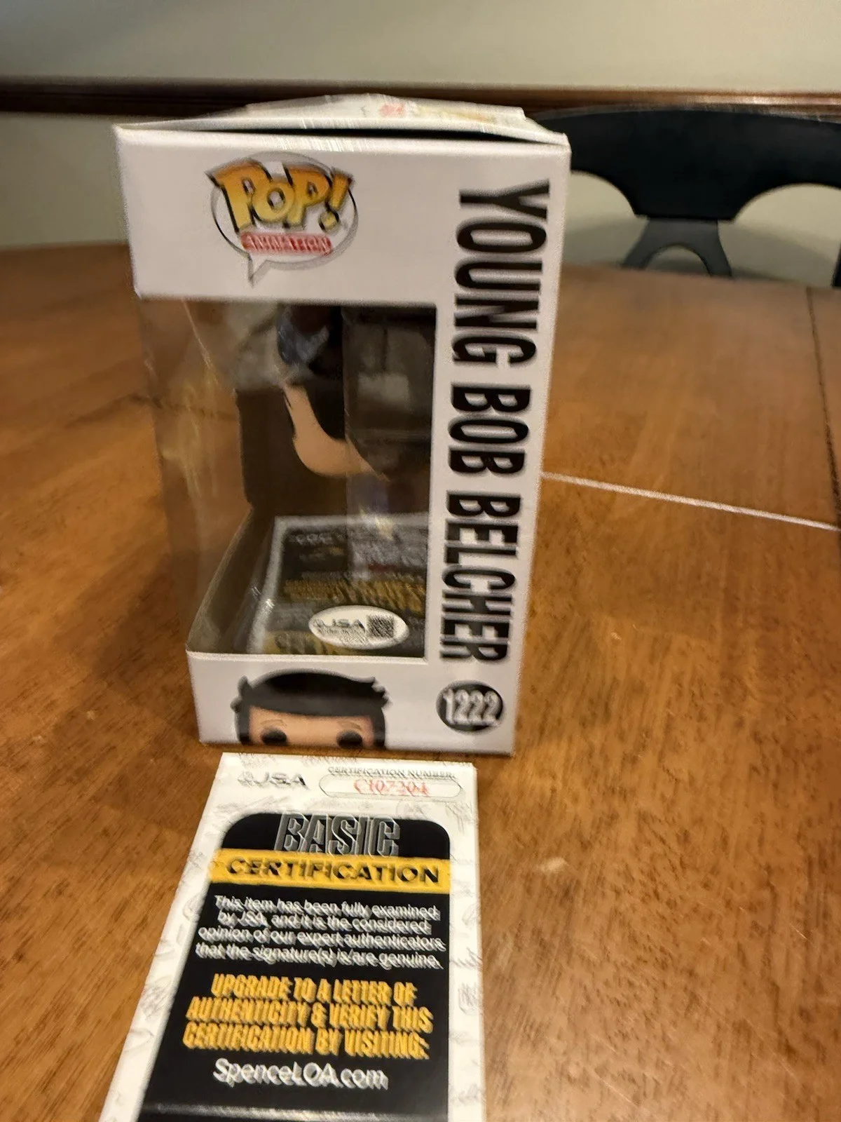 H. Jon Benjamin — H. Jon Benjamin Autographed Bob's Burgers Young Bob Belcher Funko Pop! JSA COA, изображение 2