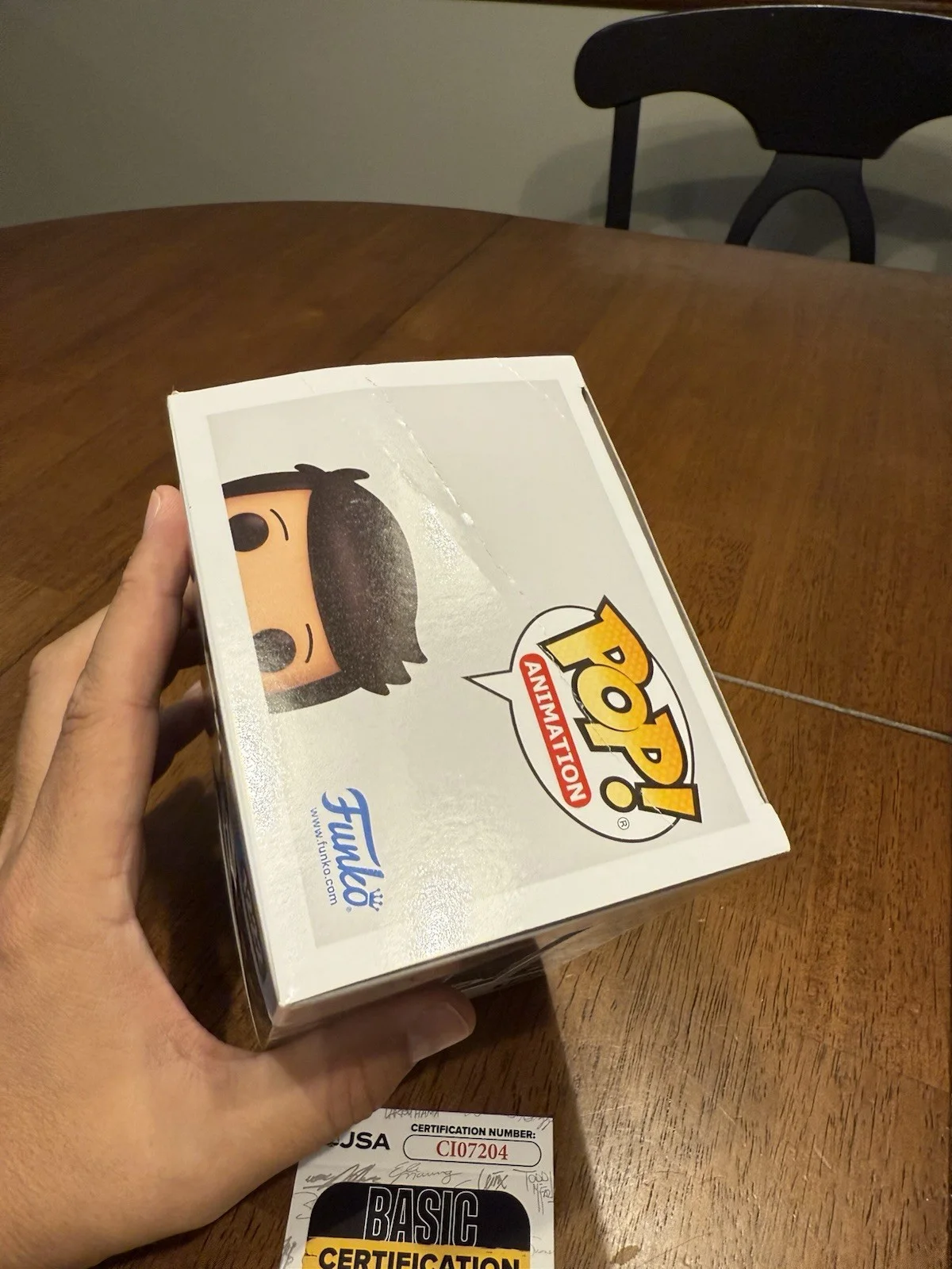H. Jon Benjamin — H. Jon Benjamin Autographed Bob's Burgers Young Bob Belcher Funko Pop! JSA COA, изображение 3