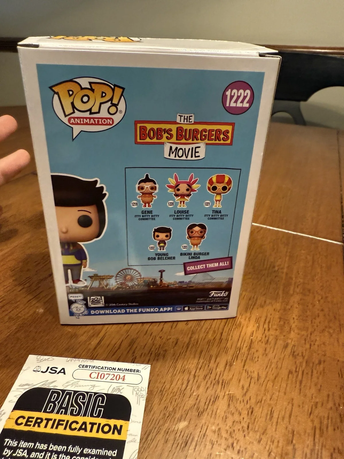 H. Jon Benjamin — H. Jon Benjamin Autographed Bob's Burgers Young Bob Belcher Funko Pop! JSA COA, изображение 5