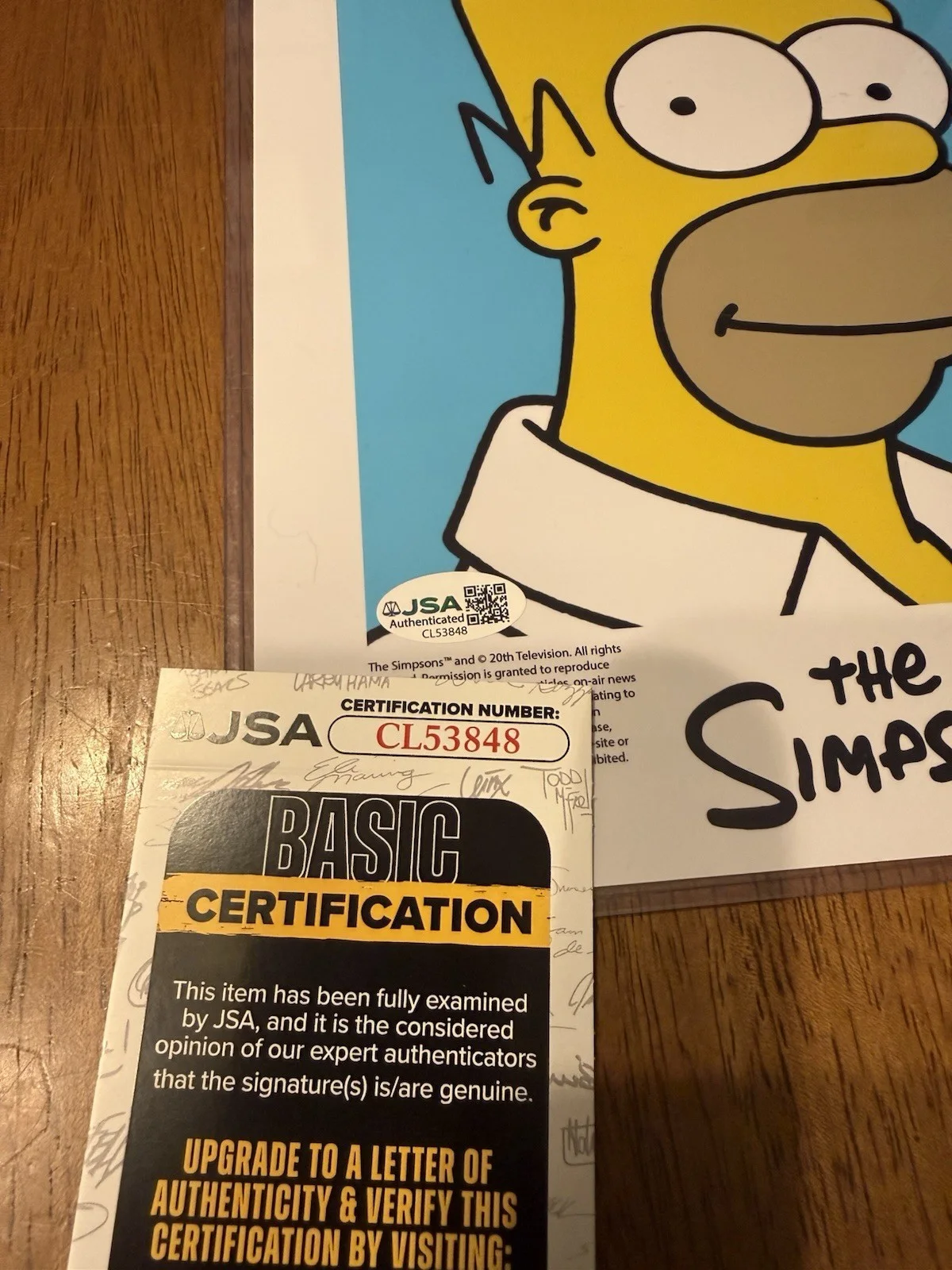 Dan Castellaneta — Dan Castellaneta Signed The Simpsons 8x10 Photo Autograph Homer JSA COA #4, image 2