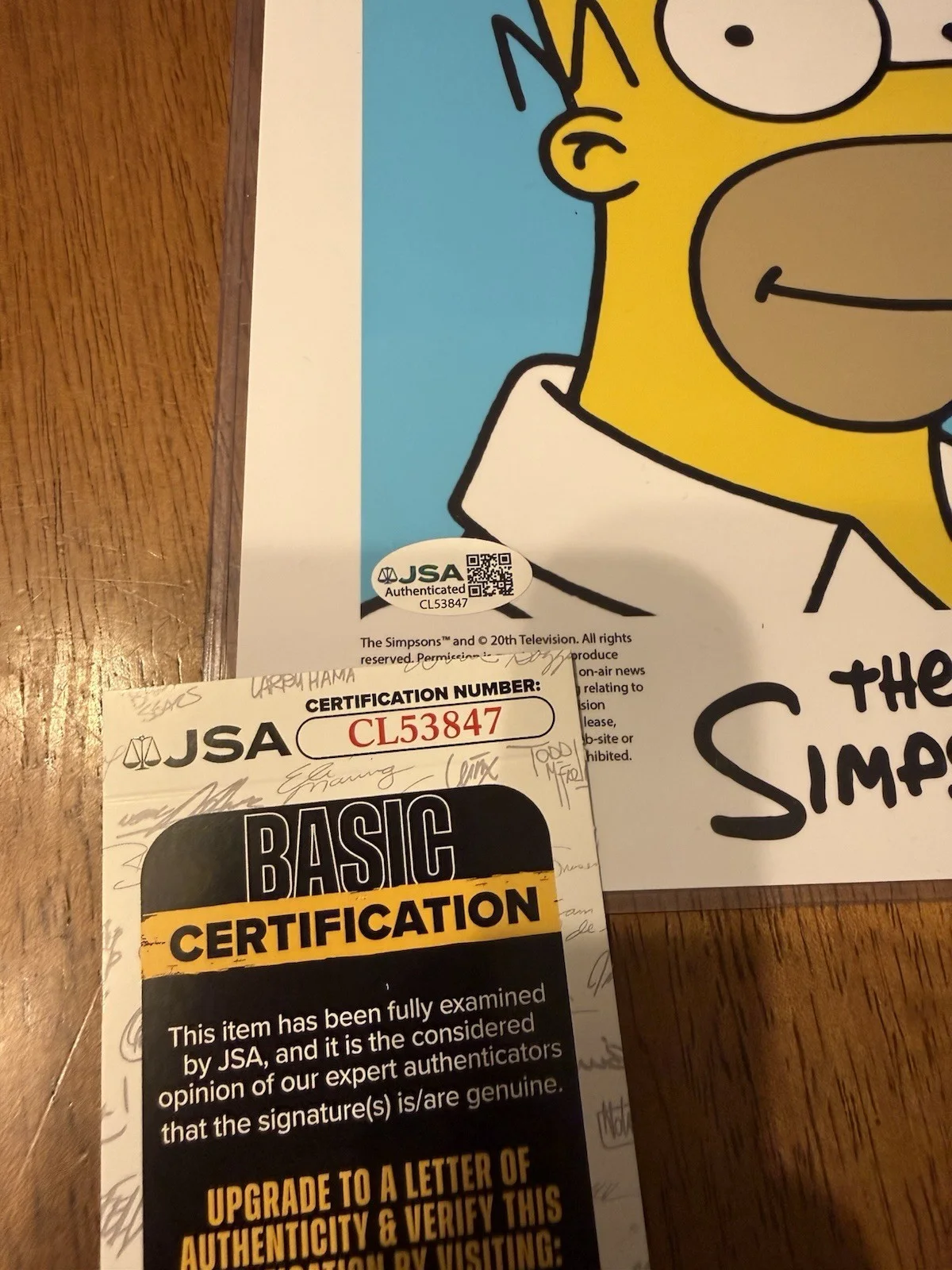 Dan Castellaneta — Dan Castellaneta Signed The Simpsons 8x10 Photo Autograph Homer JSA COA #5, image 2