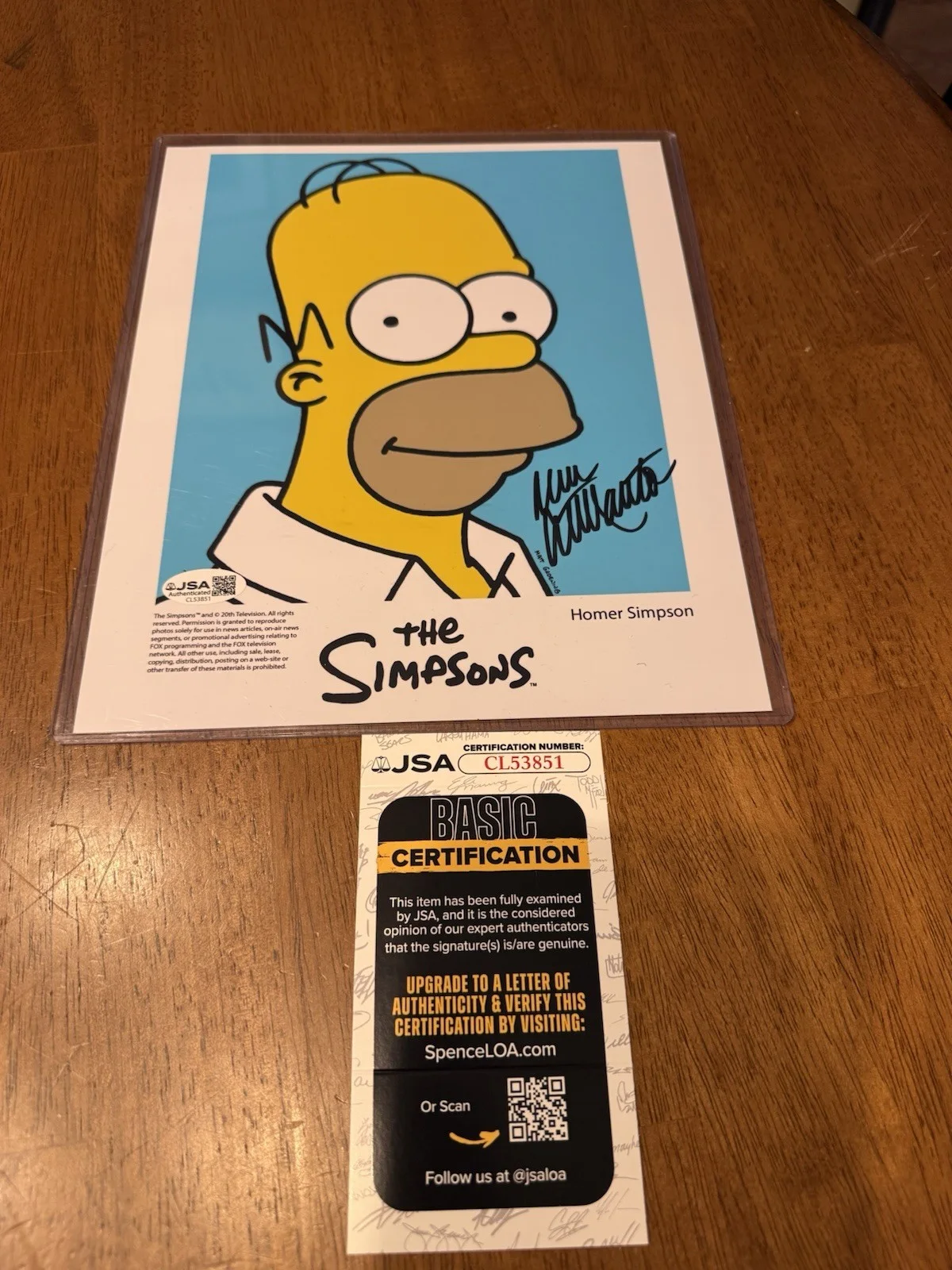 Dan Castellaneta — Dan Castellaneta Signed The Simpsons 8x10 Photo Autograph Homer JSA COA