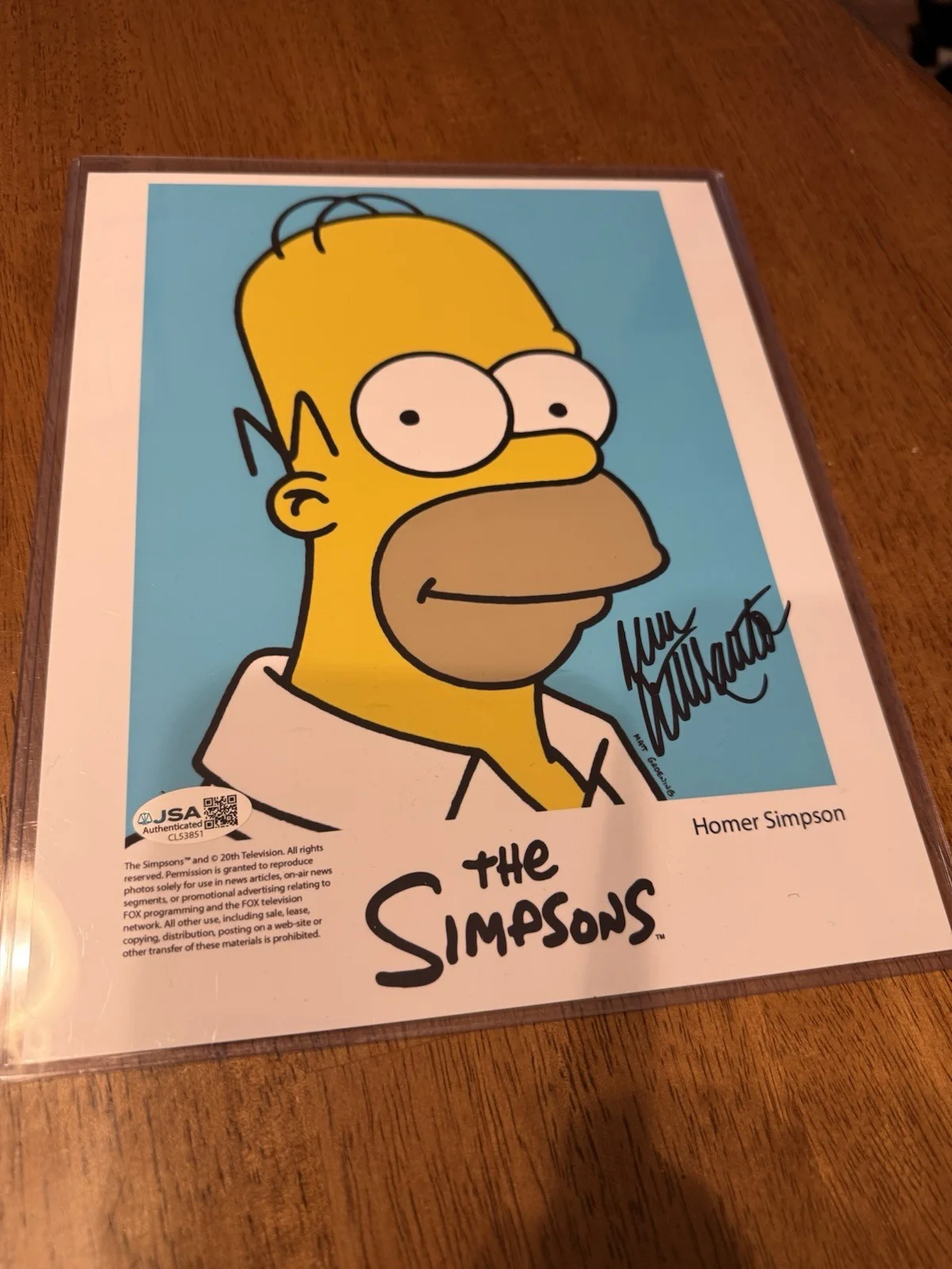 Dan Castellaneta — Dan Castellaneta Signed The Simpsons 8x10 Photo Autograph Homer JSA COA, image 3