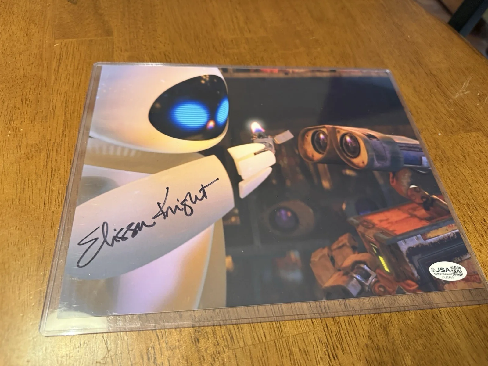 Elissa Knight — Elissa Knight Signed Disney Pixar WALL-E "Eve" 8x10 Photo D Autograph JSA COA, изображение 3