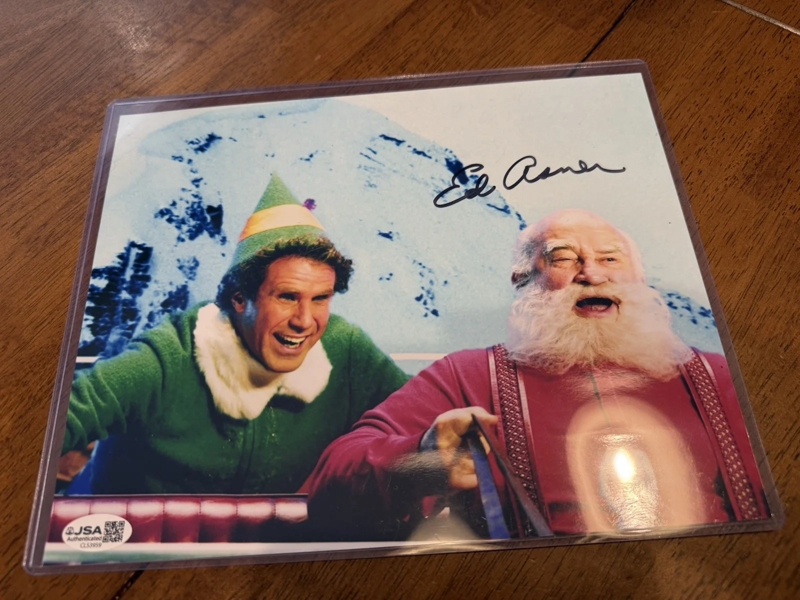Ed Asner Authentic Signed 8x10 Photo Autographed, Elf, Santa Claus, JSA COA, image 3