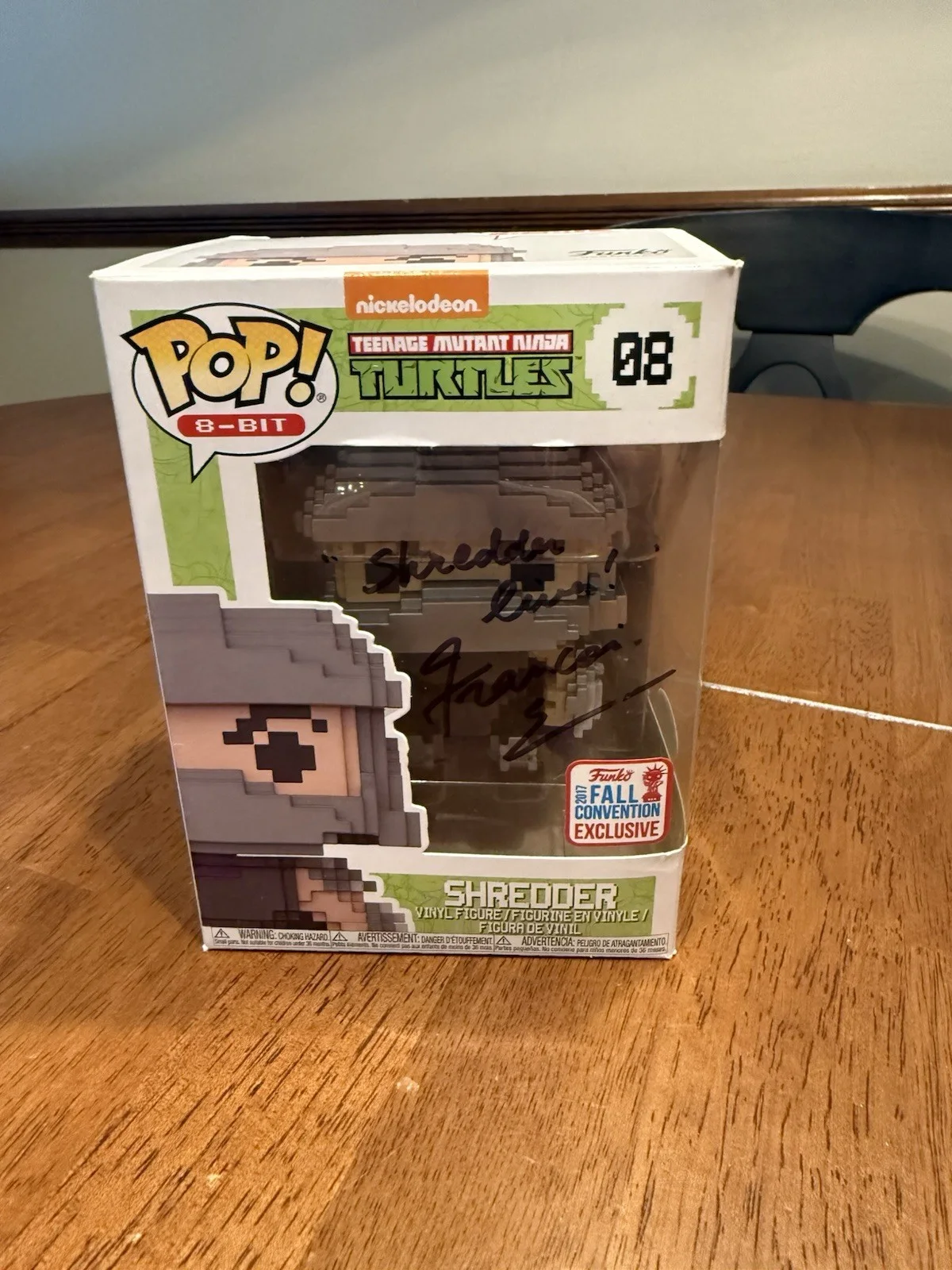 Francois Chau — Francois Chau Signed TMNT Shredder Funko # 08 Pop JSA COA, image 2