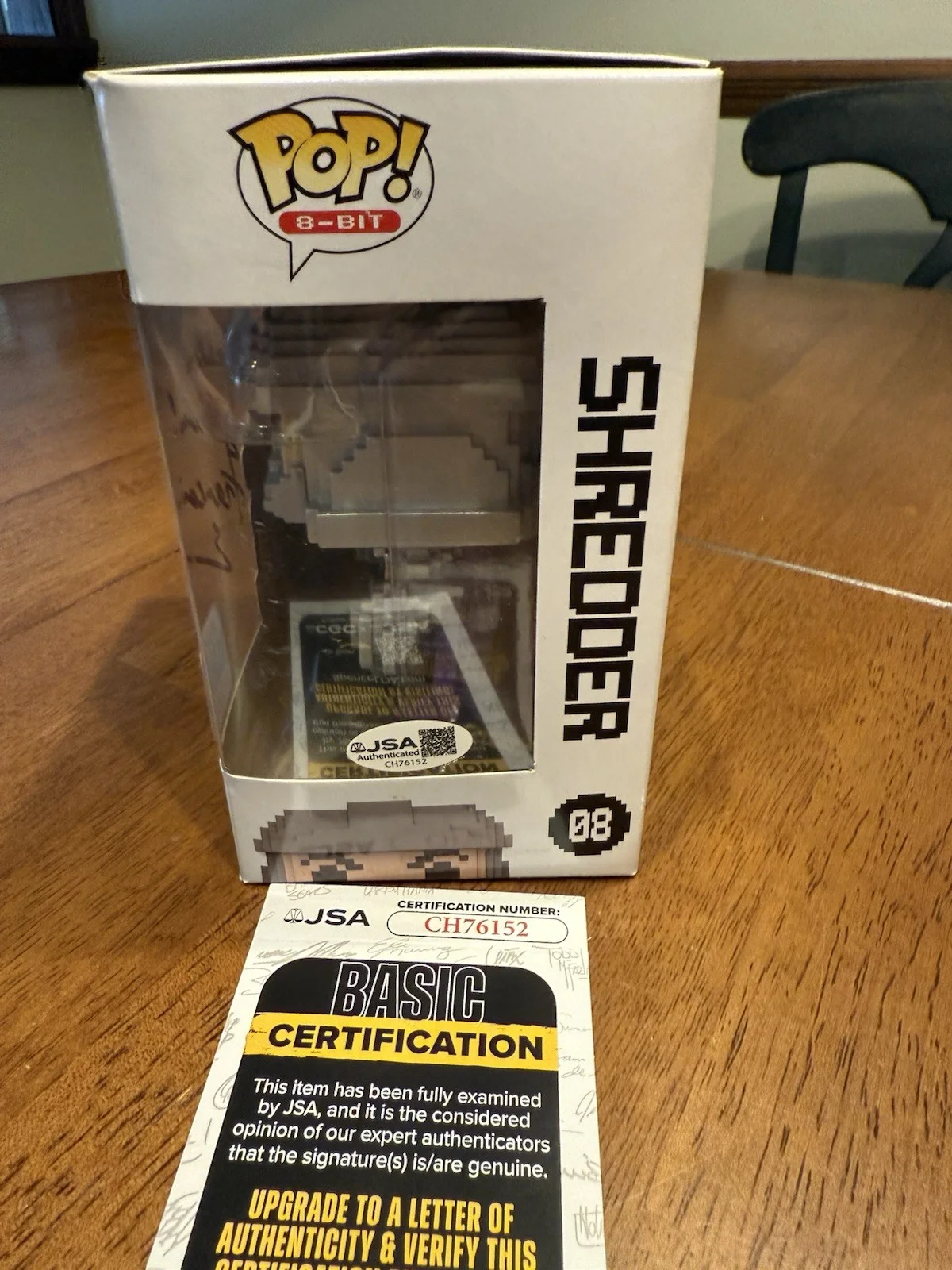 Francois Chau — Francois Chau Signed TMNT Shredder Funko # 08 Pop JSA COA, image 4