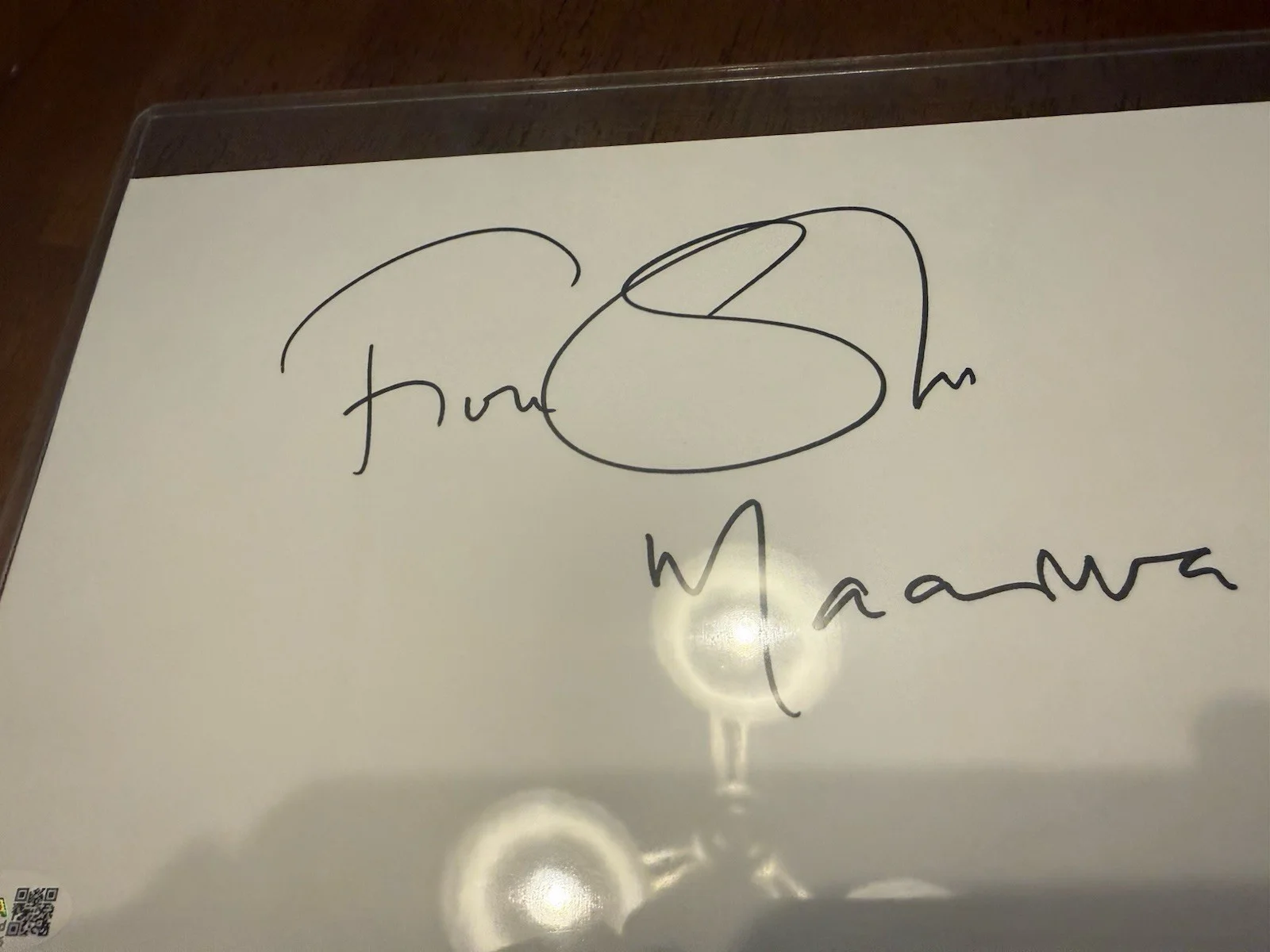 Fiona Shaw — FIONA SHAW Signed Autograph- White board- Harry Potter- Andor- JSA-CL53076, image 3