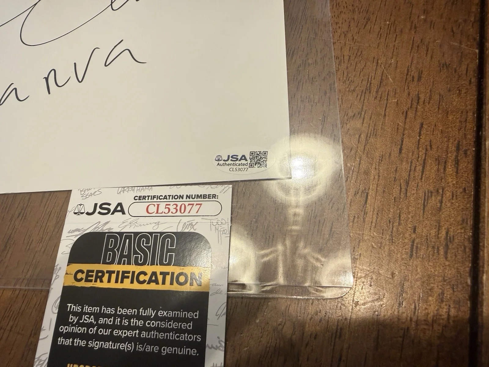 Fiona Shaw — FIONA SHAW Signed Autograph- White board- Harry Potter- Andor- JSA-CL53077, image 2