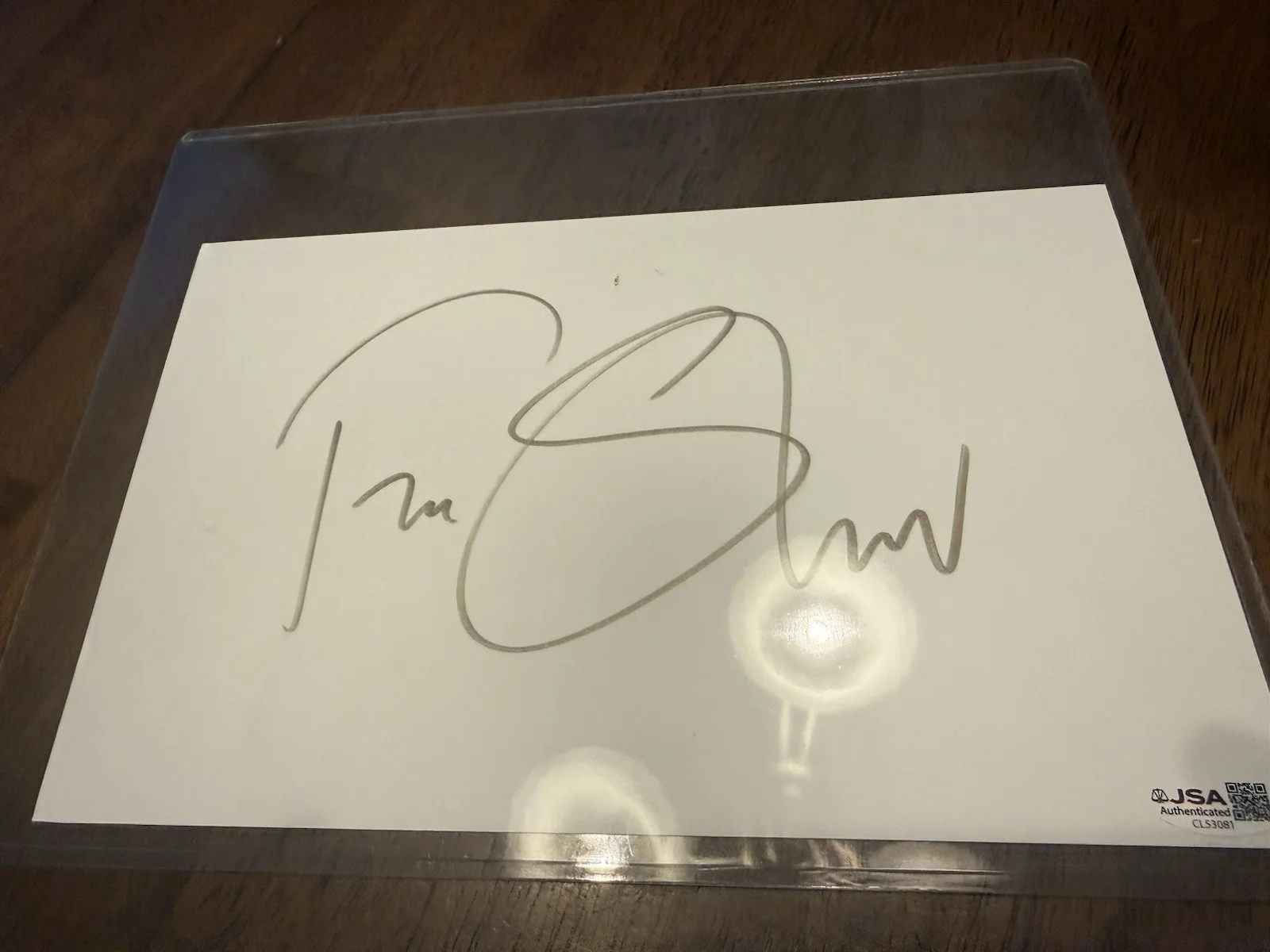 Fiona Shaw — FIONA SHAW Signed Autograph- White board- Harry Potter- Andor- JSA-CL53081, image 3
