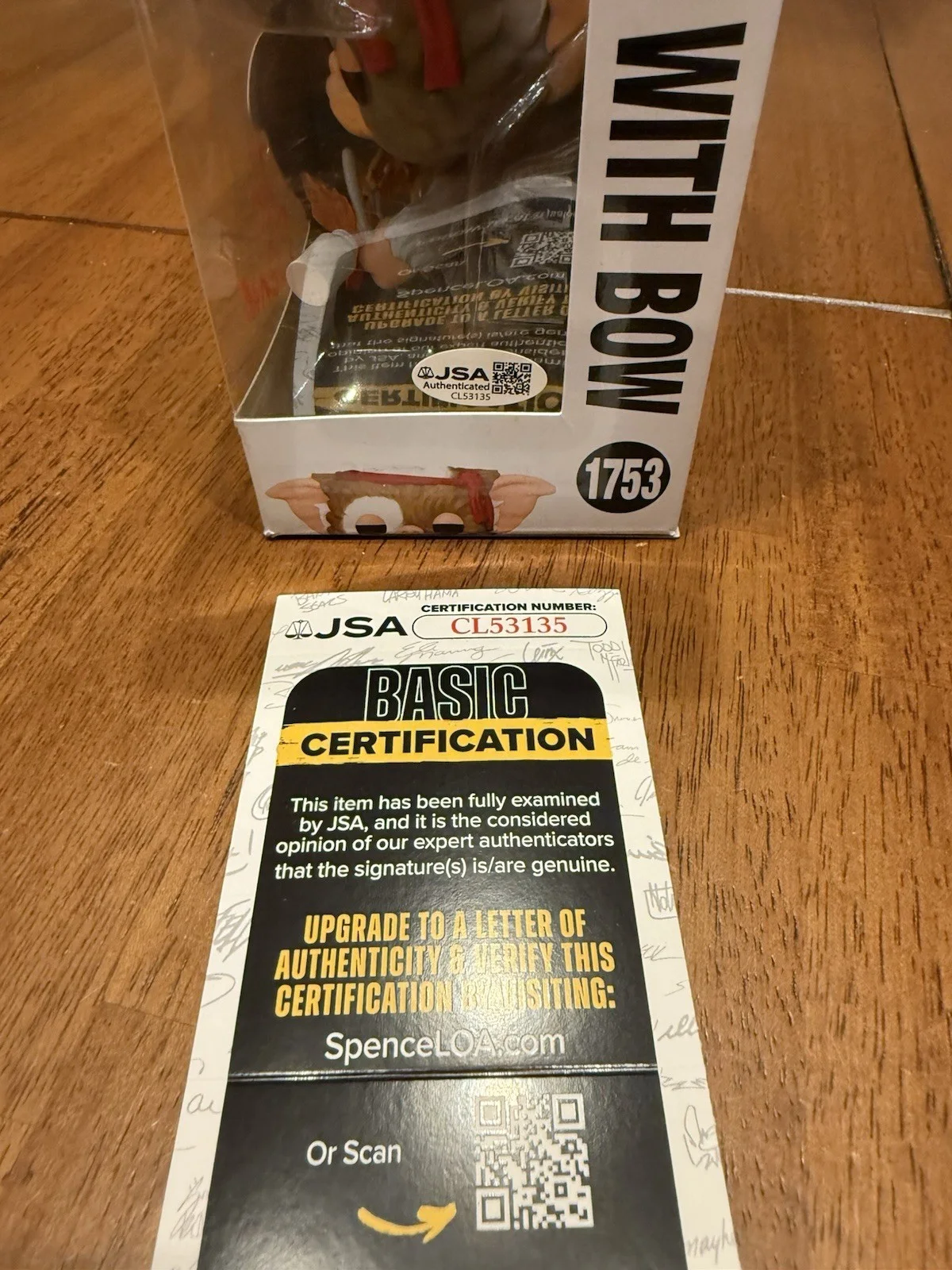 Joe Dante — Joe Dante Signed Gremlins Gizmo Funko POP! Funko 1753 Autograph JSA CL53135, image 3