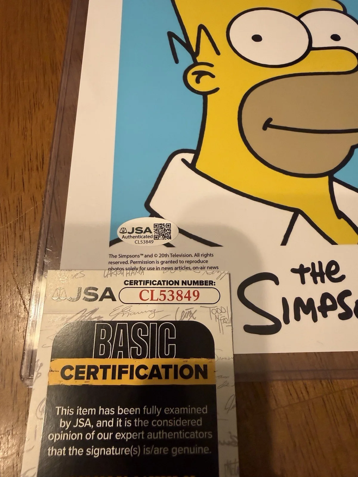 Dan Castellaneta — Dan Castellaneta Signed The Simpsons 8x10 Photo Autograph Homer JSA COA #3, image 2