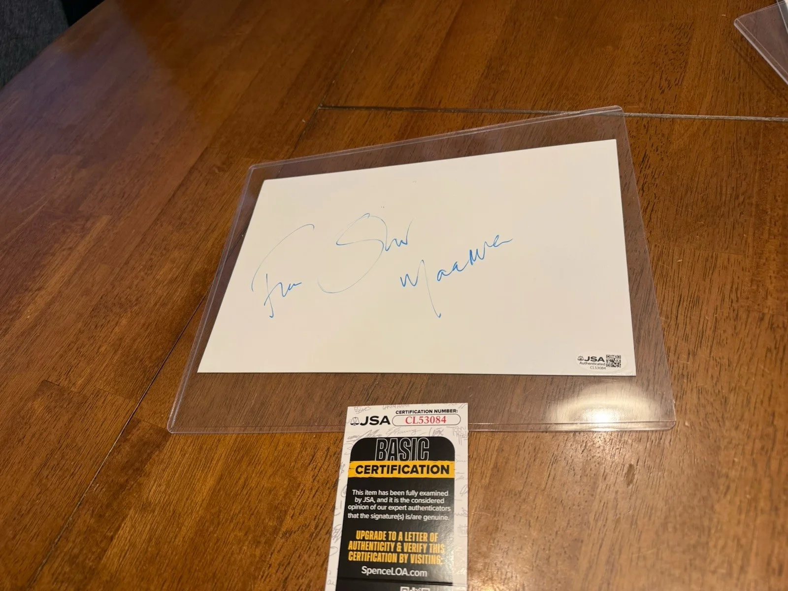 Fiona Shaw — FIONA SHAW Signed Autograph- White board- Harry Potter- Andor- JSA-CL53084