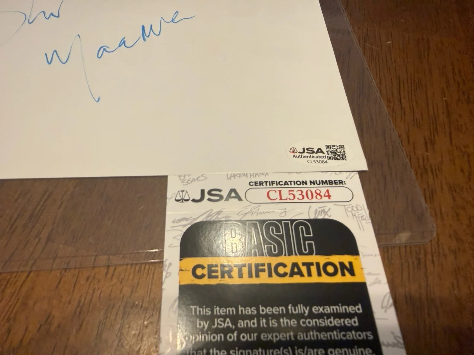 Fiona Shaw — FIONA SHAW Signed Autograph- White board- Harry Potter- Andor- JSA-CL53084, image 2