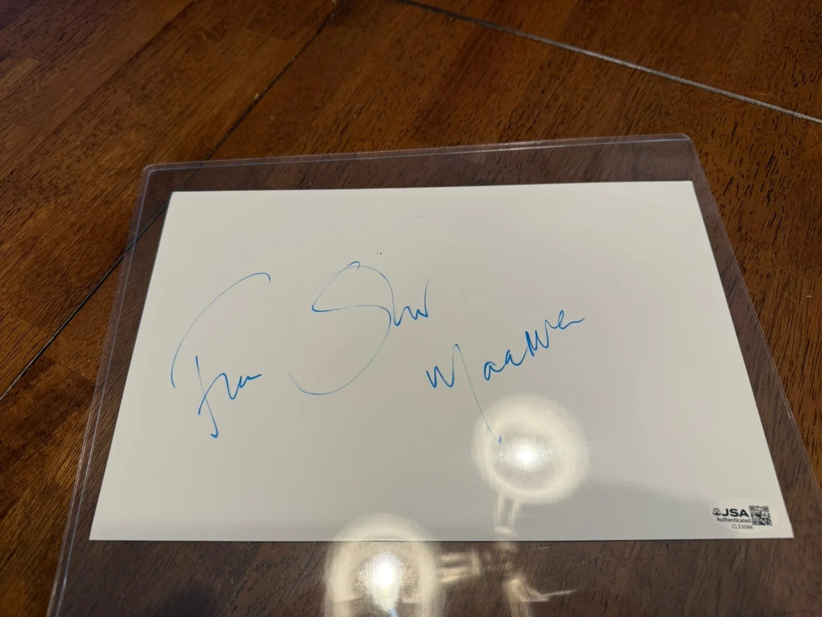 Fiona Shaw — FIONA SHAW Signed Autograph- White board- Harry Potter- Andor- JSA-CL53084, image 3
