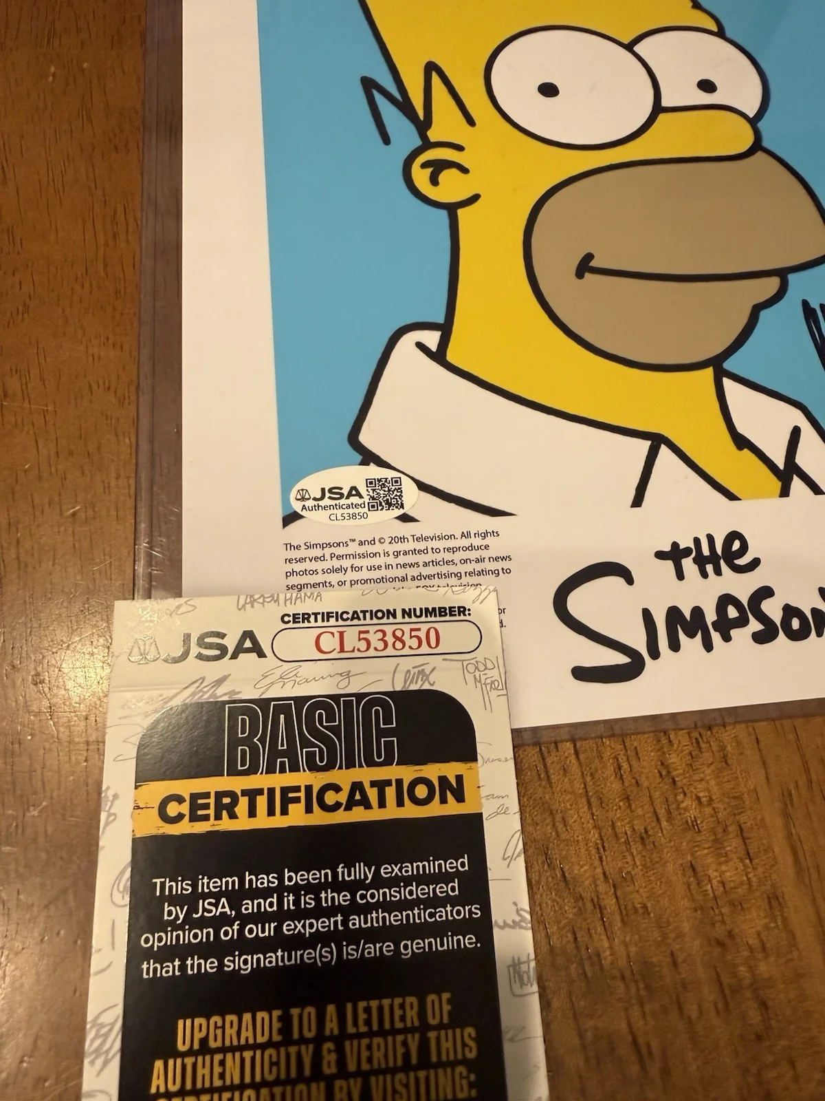 Dan Castellaneta — Dan Castellaneta Signed The Simpsons 8x10 Photo Autograph Homer JSA COA #2, image 2