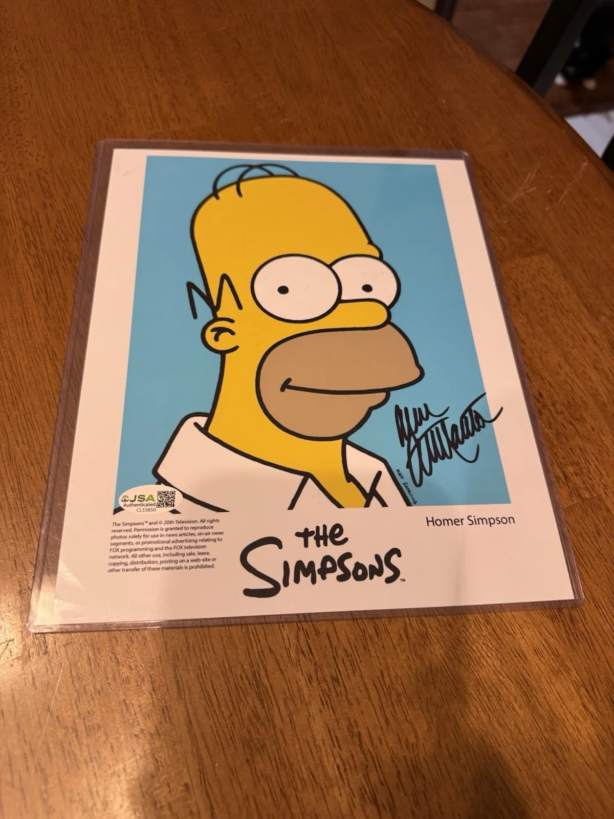 Dan Castellaneta — Dan Castellaneta Signed The Simpsons 8x10 Photo Autograph Homer JSA COA #2, image 3