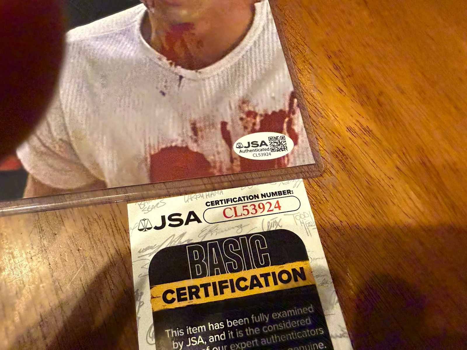 Dane Farwell — Dane Farwell Signed Scream Ghostface 8x10 Photo Authentic Autograph JSA COA #2, image 2
