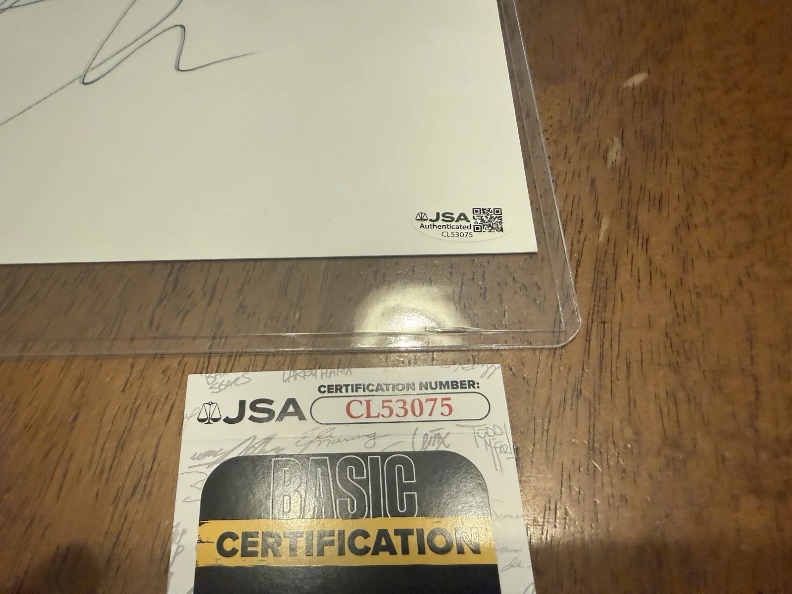 Fiona Shaw — FIONA SHAW Signed Autograph- White board- Harry Potter- Andor- JSA-CL53075, image 3