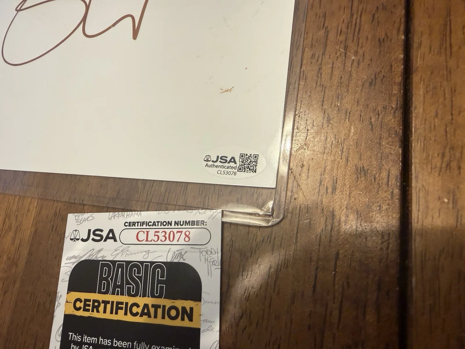 Fiona Shaw — FIONA SHAW Signed Autograph- White board- Harry Potter- Andor- JSA-CL53078, image 2