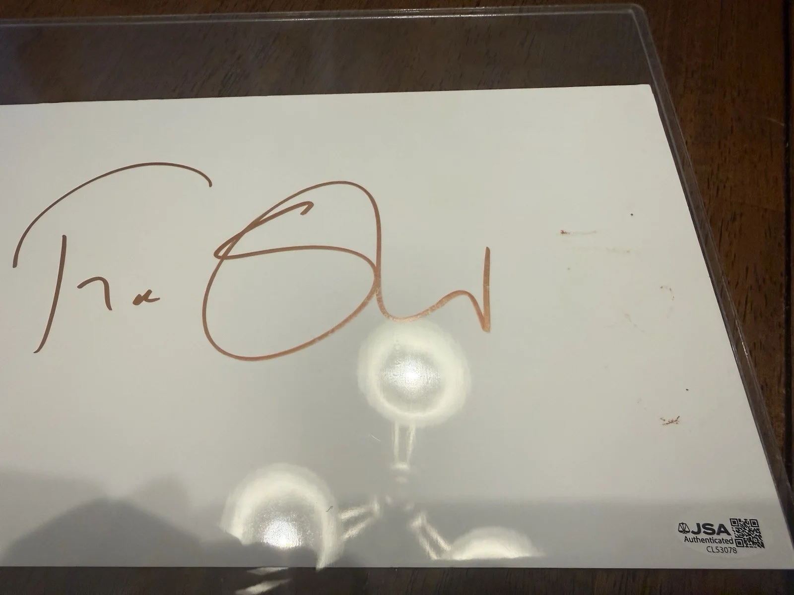 Fiona Shaw — FIONA SHAW Signed Autograph- White board- Harry Potter- Andor- JSA-CL53078, image 5