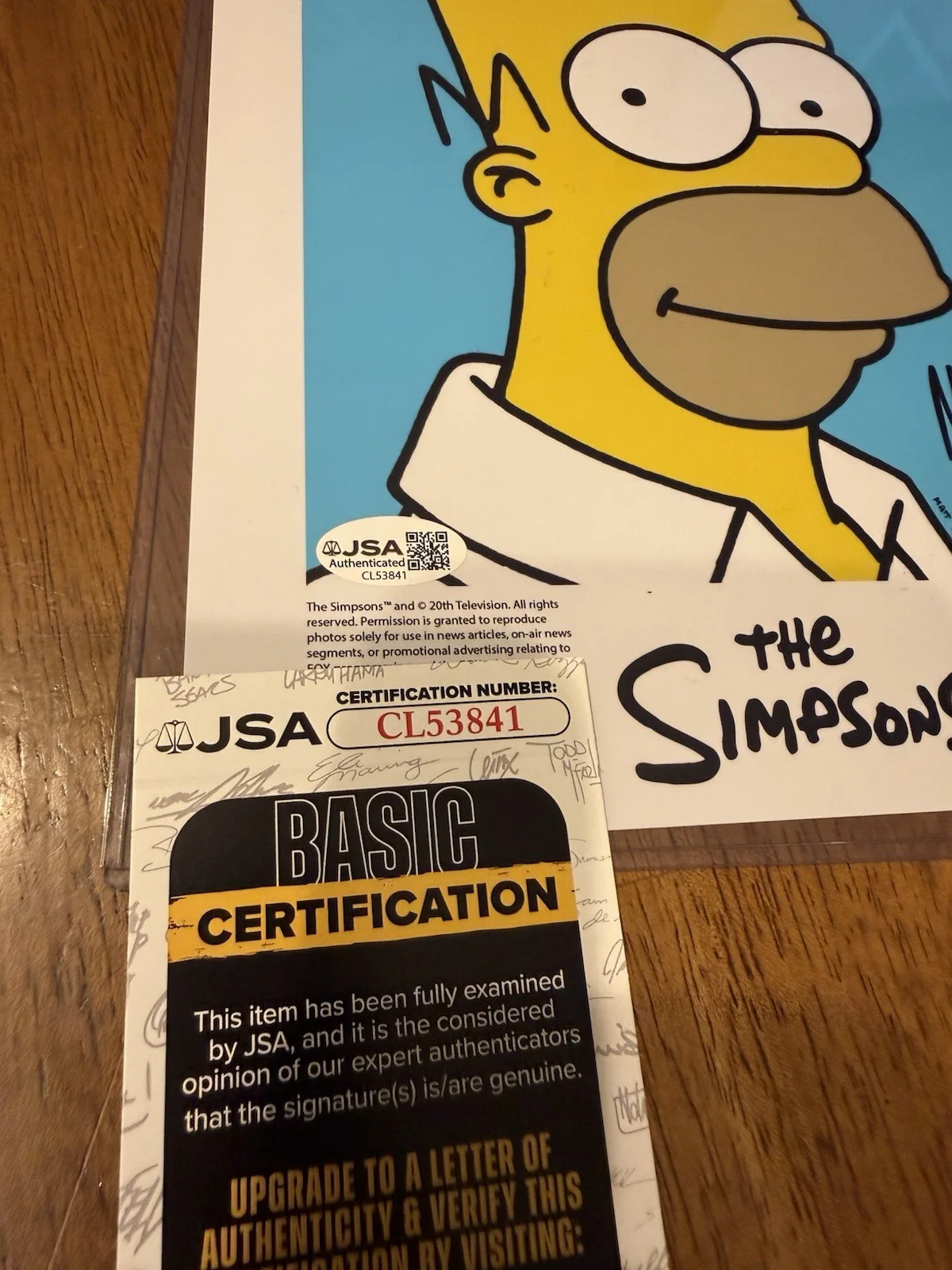 Dan Castellaneta — Dan Castellaneta Signed The Simpsons 8x10 Photo Autograph Homer JSA COA #10, image 2