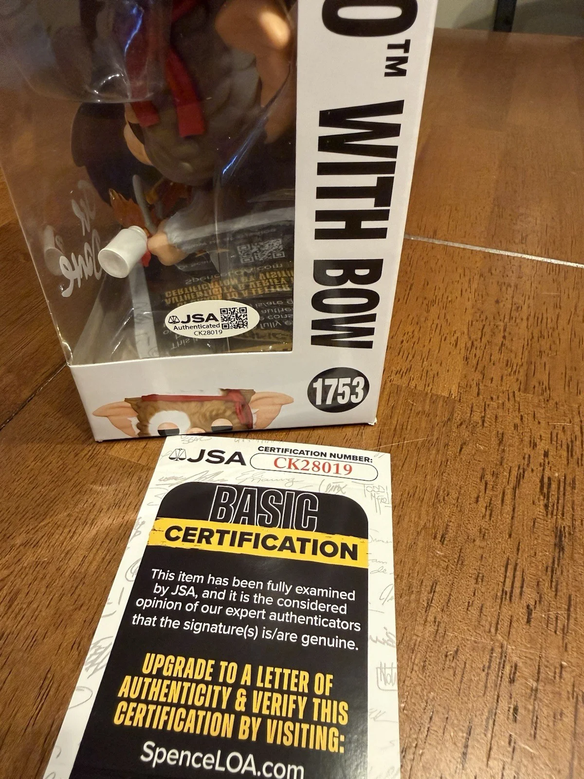 Joe Dante — Joe Dante Signed Gremlins Gizmo Funko POP! Funko 1753 Autograph JSA CK28019, изображение 3