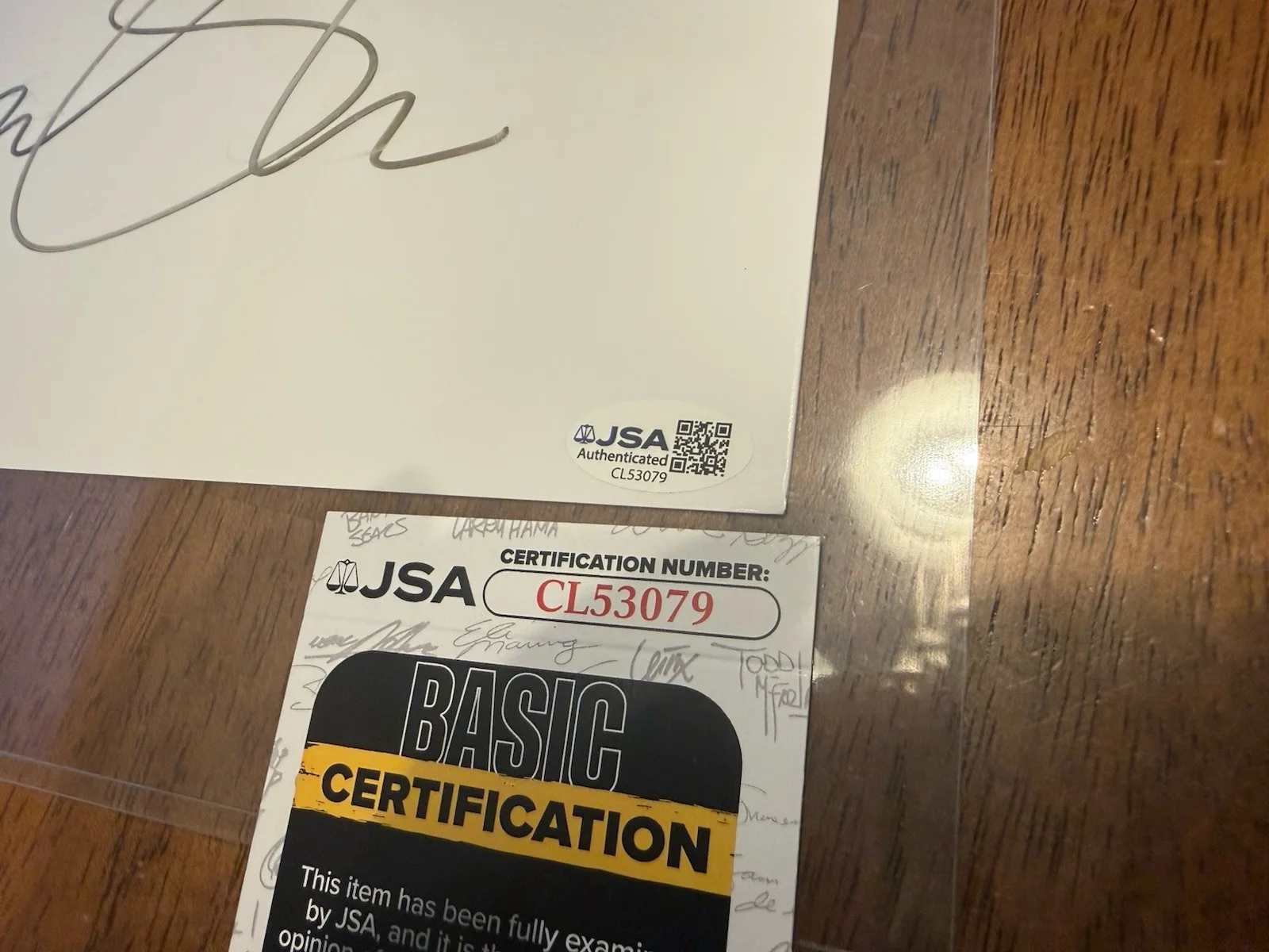 Fiona Shaw — FIONA SHAW Signed Autograph- White board- Harry Potter- Andor- JSA-CL53079, image 2