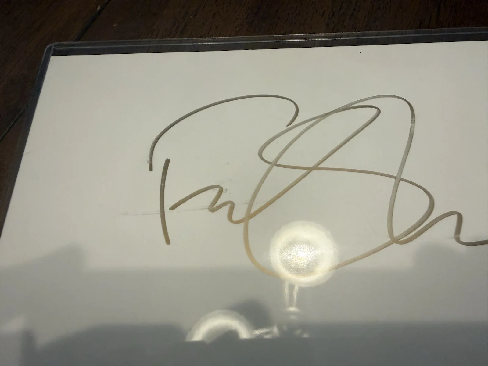 Fiona Shaw — FIONA SHAW Signed Autograph- White board- Harry Potter- Andor- JSA-CL53079, image 3