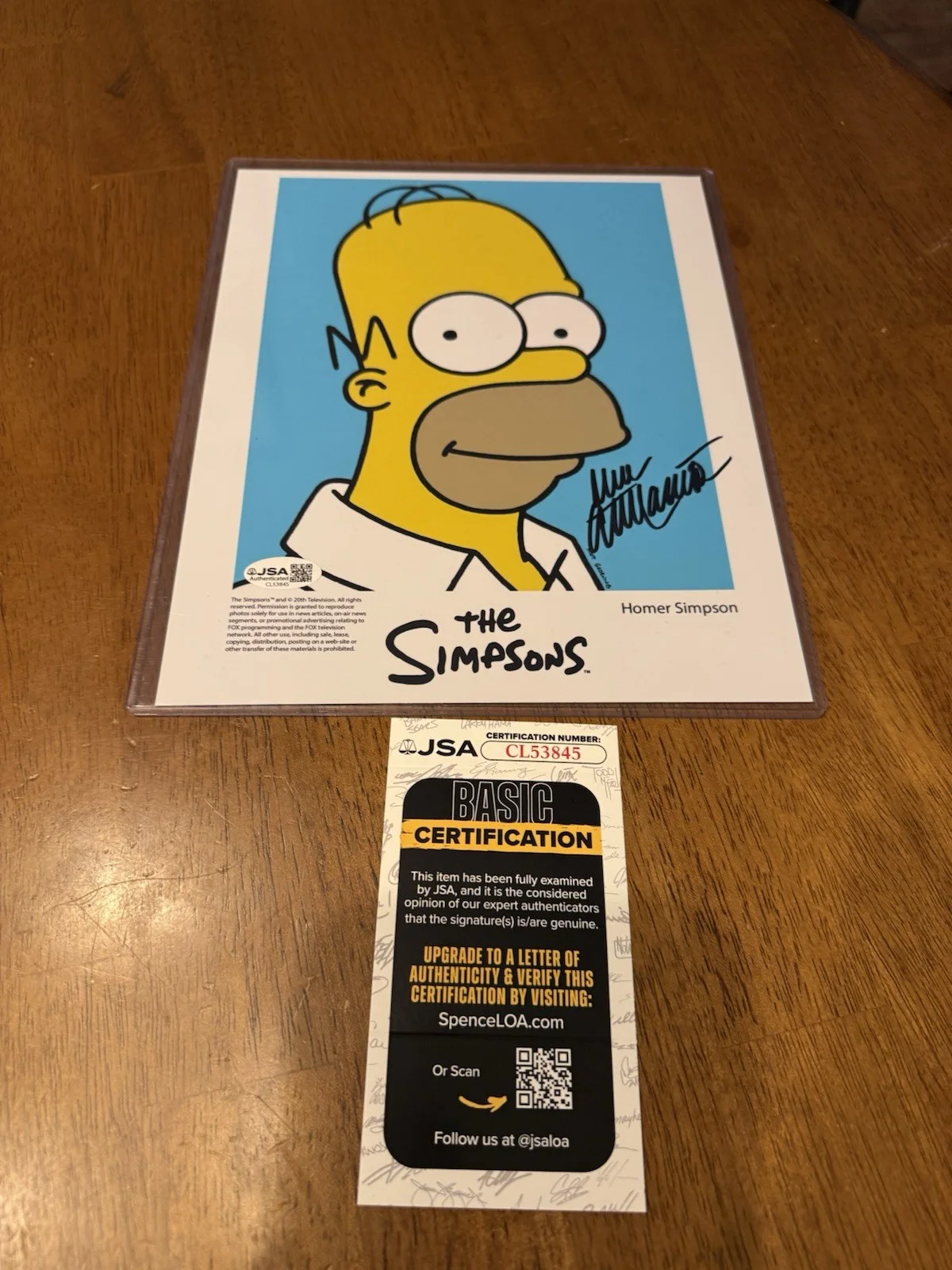 Dan Castellaneta — Dan Castellaneta Signed The Simpsons 8x10 Photo Autograph Homer JSA COA #7