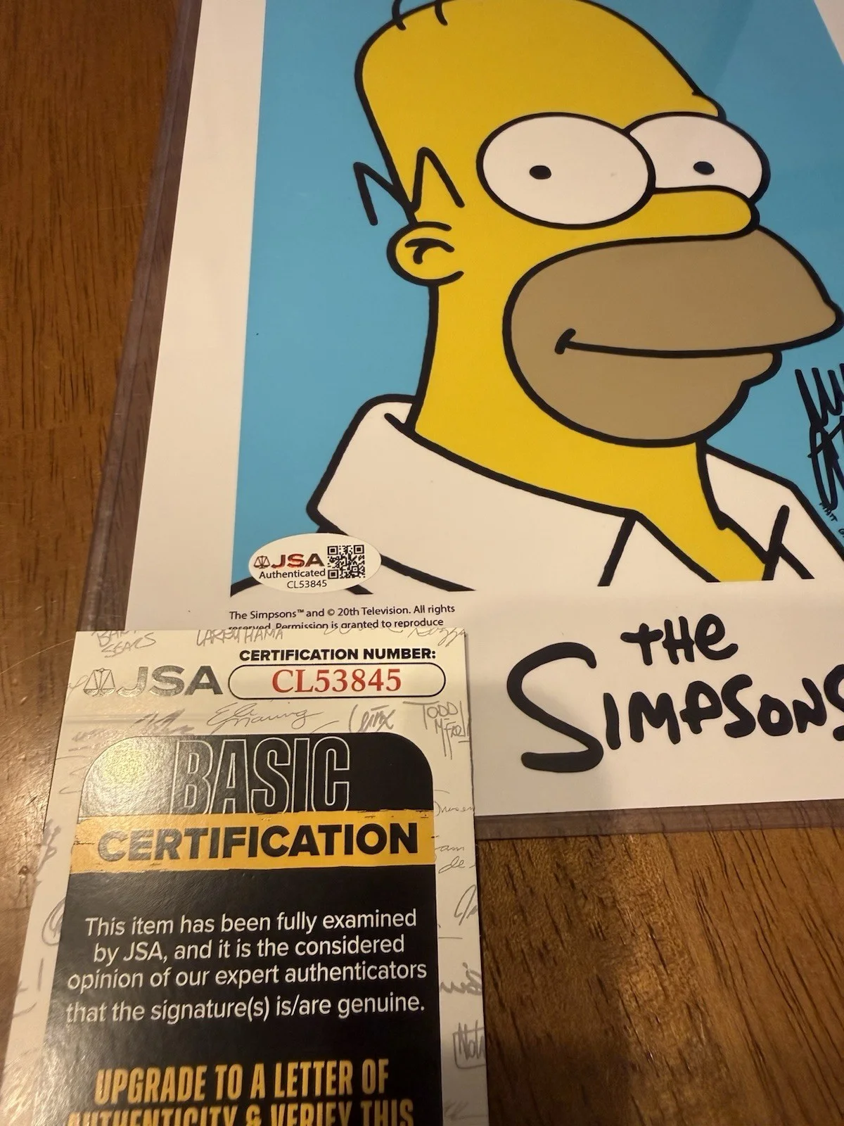 Dan Castellaneta — Dan Castellaneta Signed The Simpsons 8x10 Photo Autograph Homer JSA COA #7, image 2