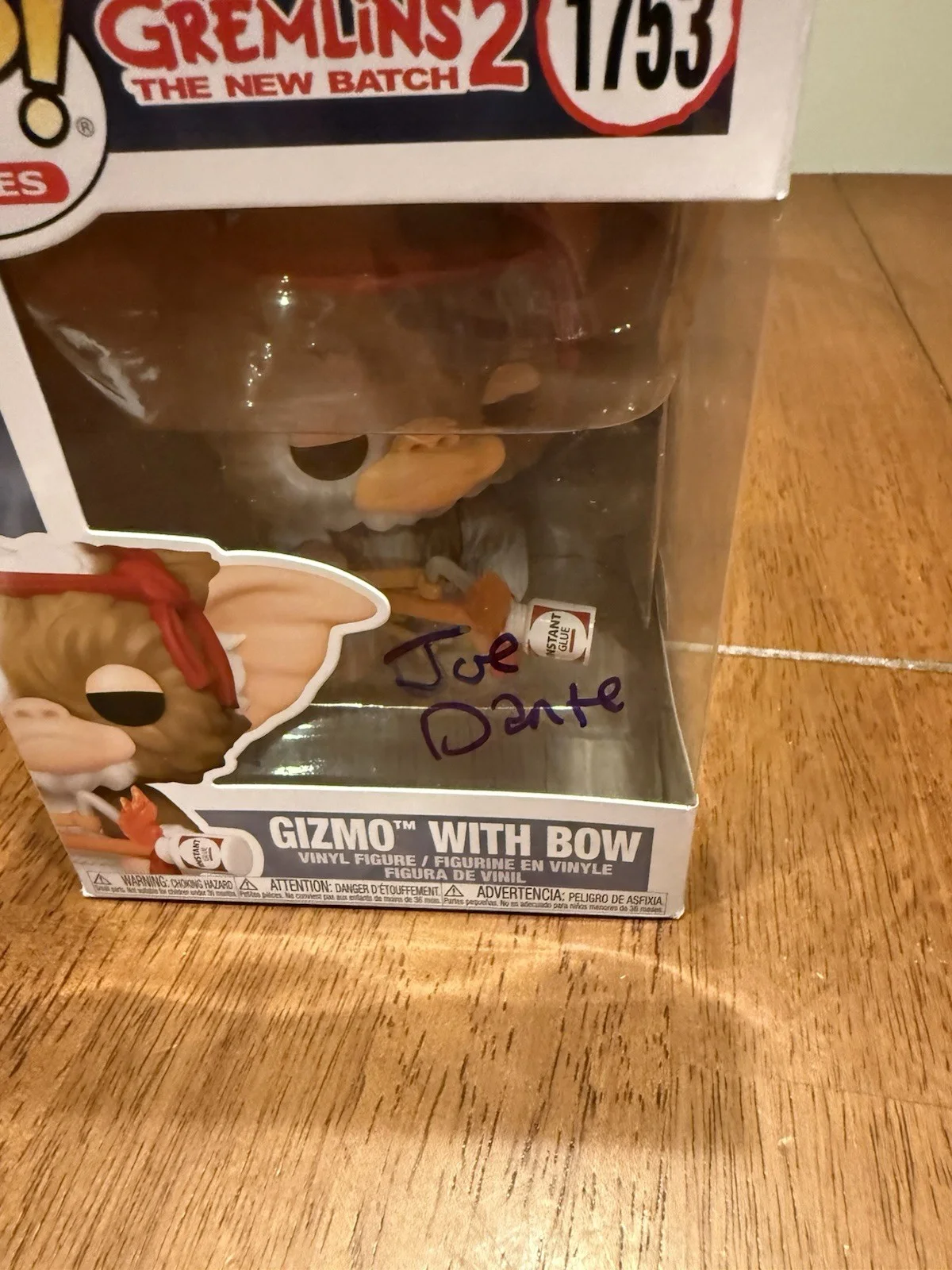 Joe Dante — Joe Dante Signed Gremlins Gizmo Funko POP! Funko 1753 Autograph JSA CJ84378, изображение 3