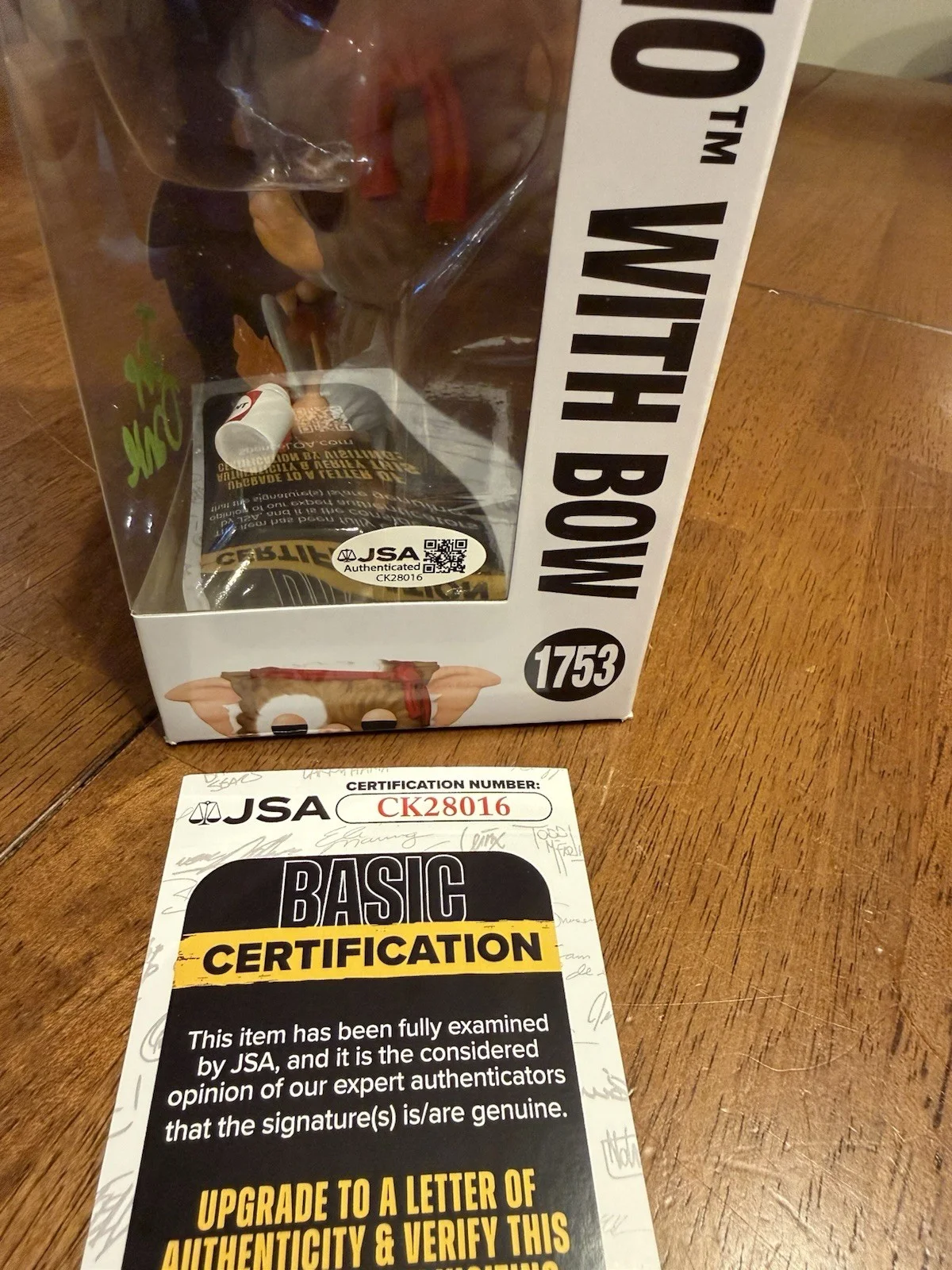 Joe Dante — Joe Dante Signed Gremlins Gizmo Funko POP! Funko 1753 Autograph JSA CK28016, image 4