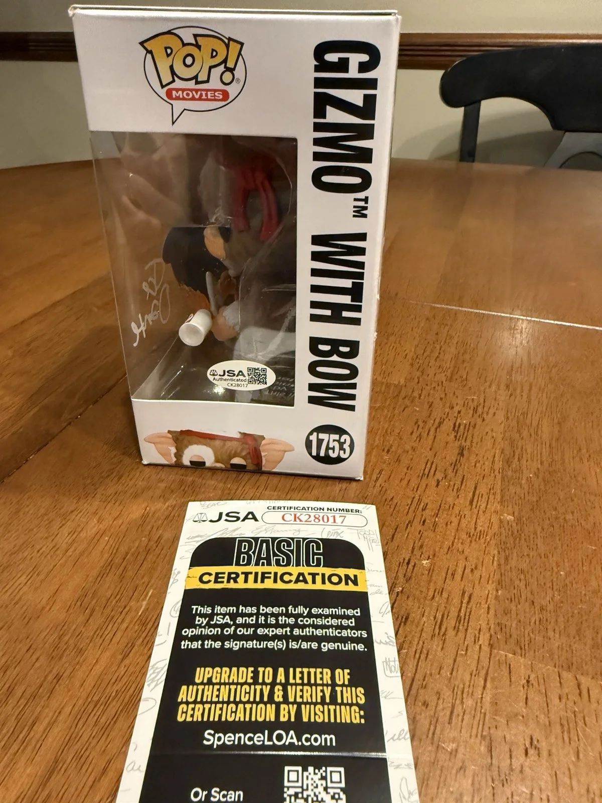 Joe Dante — Joe Dante Signed Gremlins Gizmo Funko POP! Funko 1753 Autograph JSA CK28017, image 2